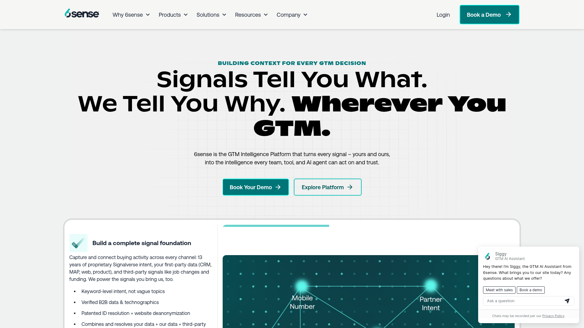 6sense homepage
