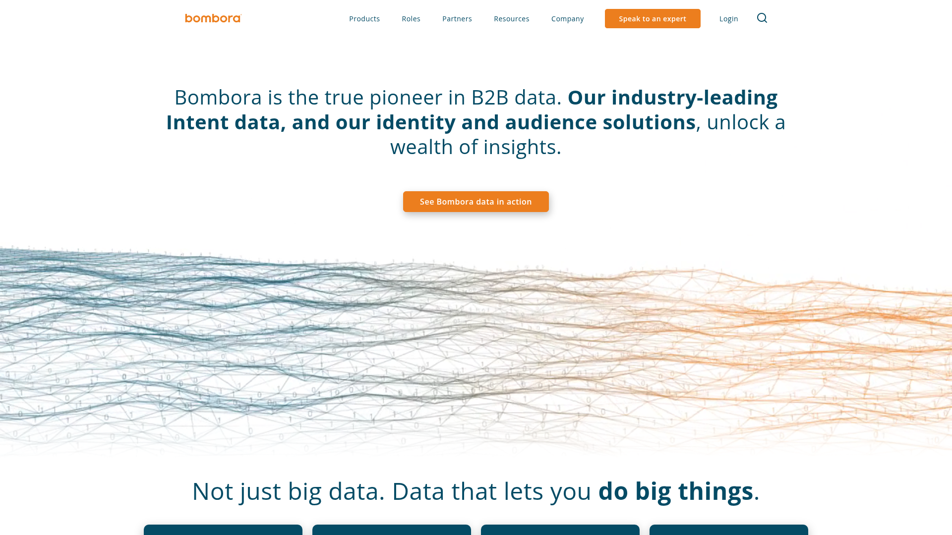 Bombora homepage