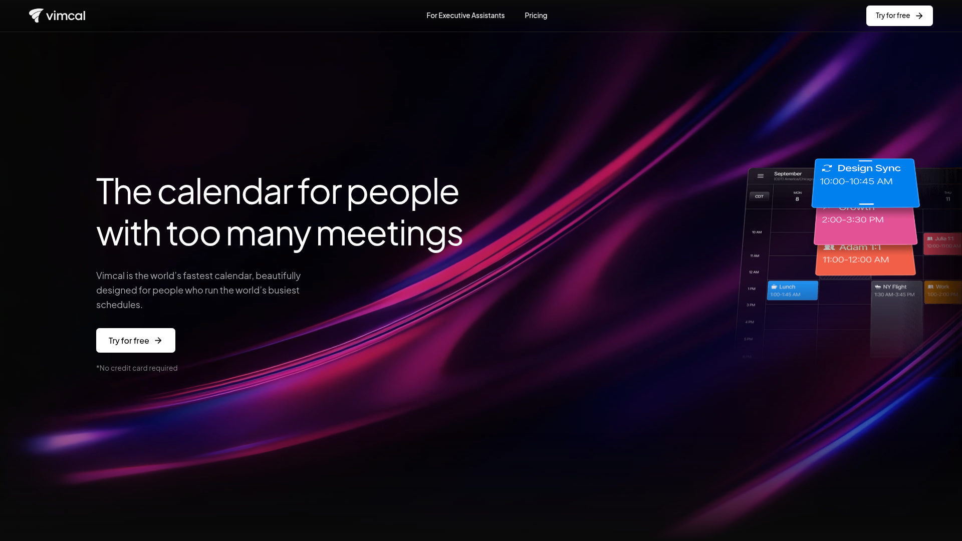 Vimcal website.