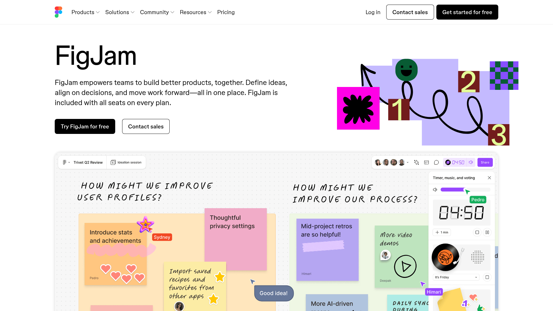 FigJam whiteboard software interface