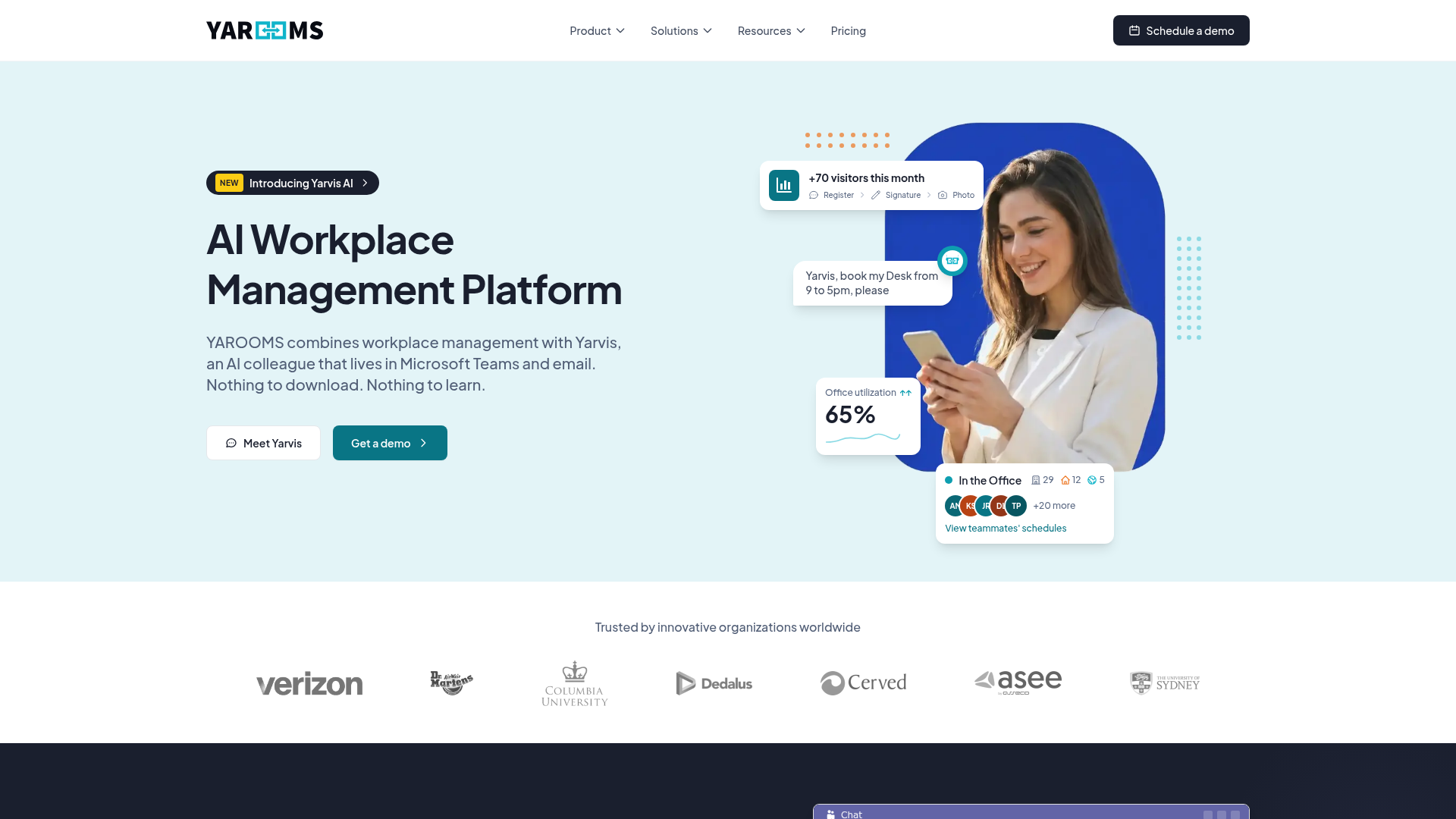 YAROOMS workplace booking platform