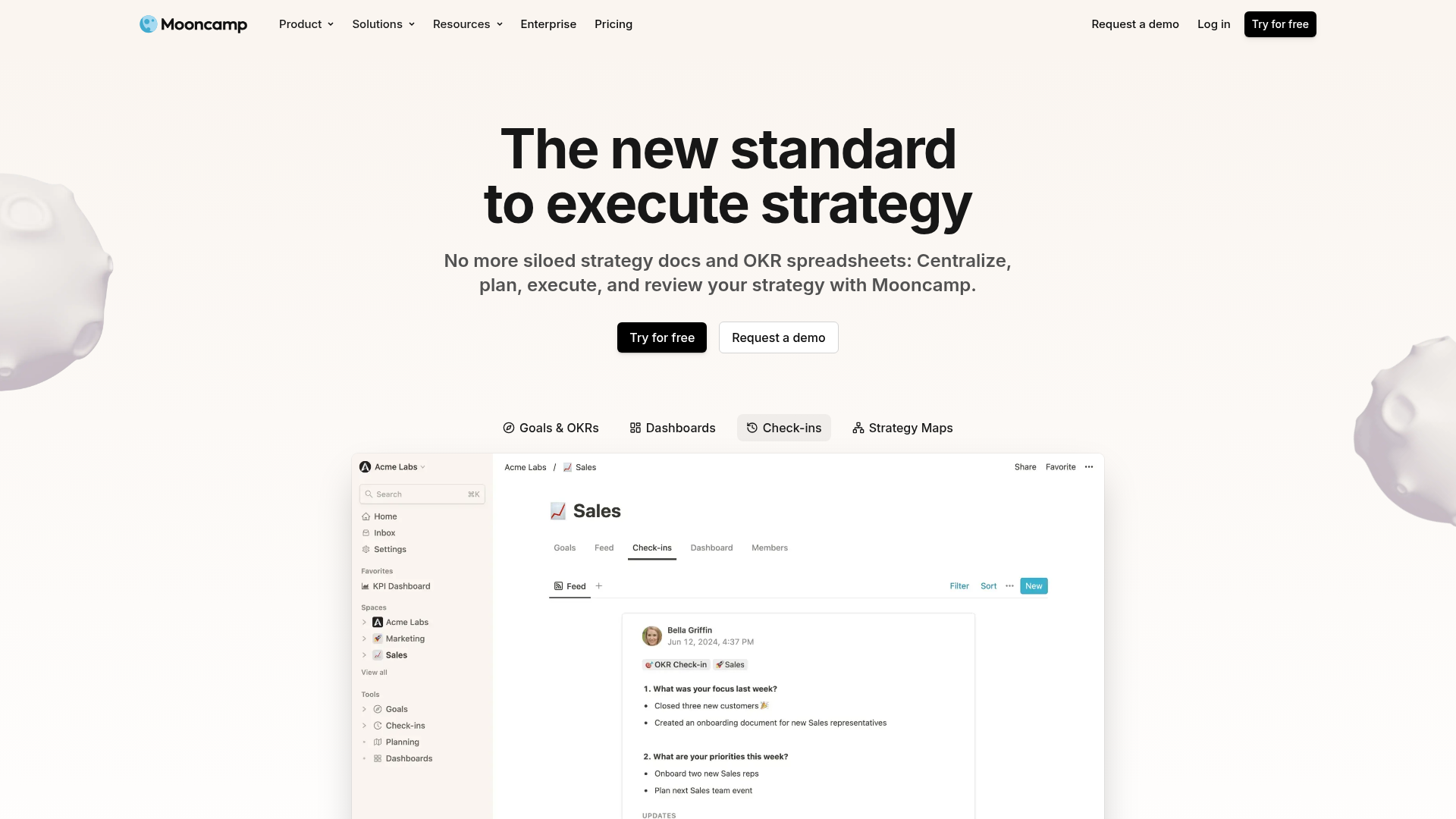 Mooncamp OKR software