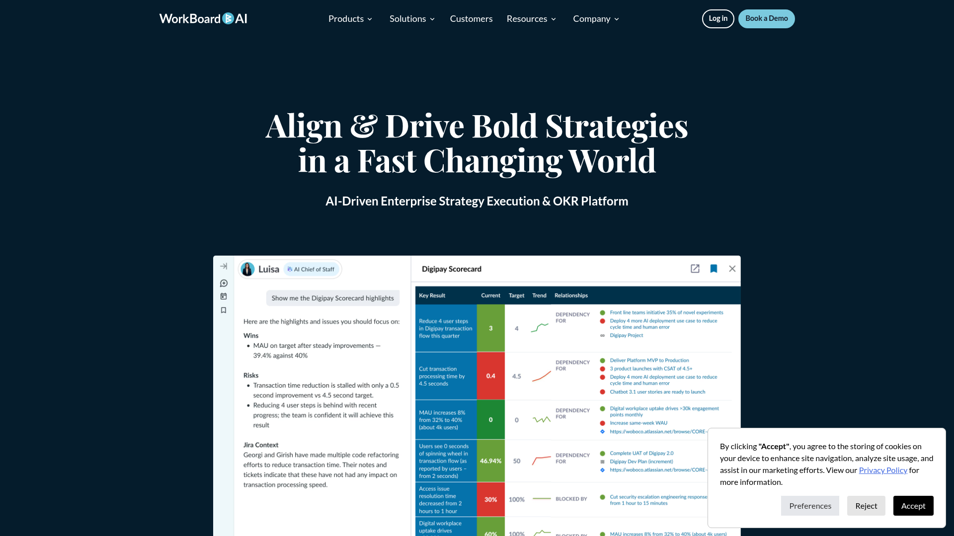 Workboard OKR software