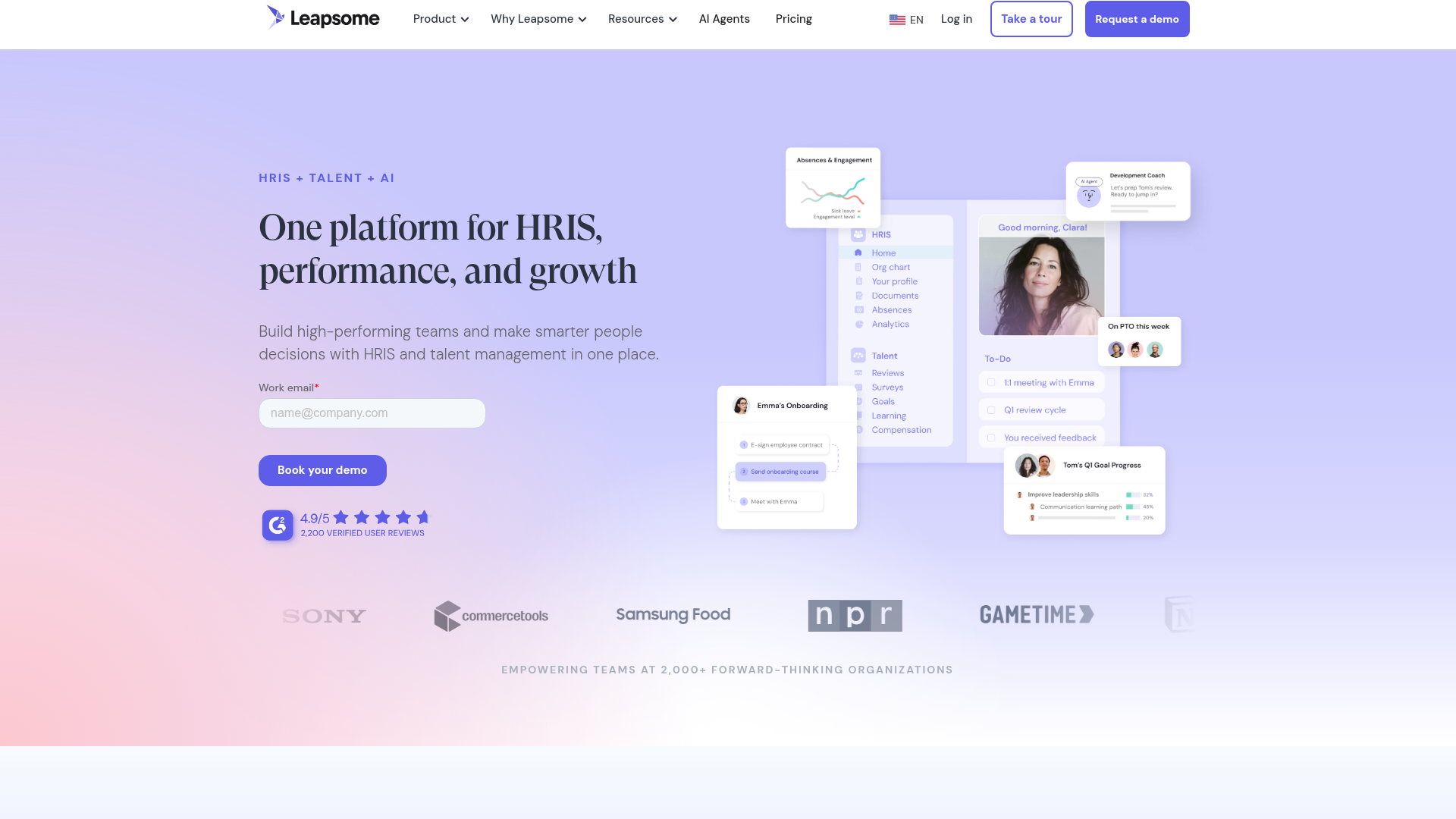 Leapsome OKR software