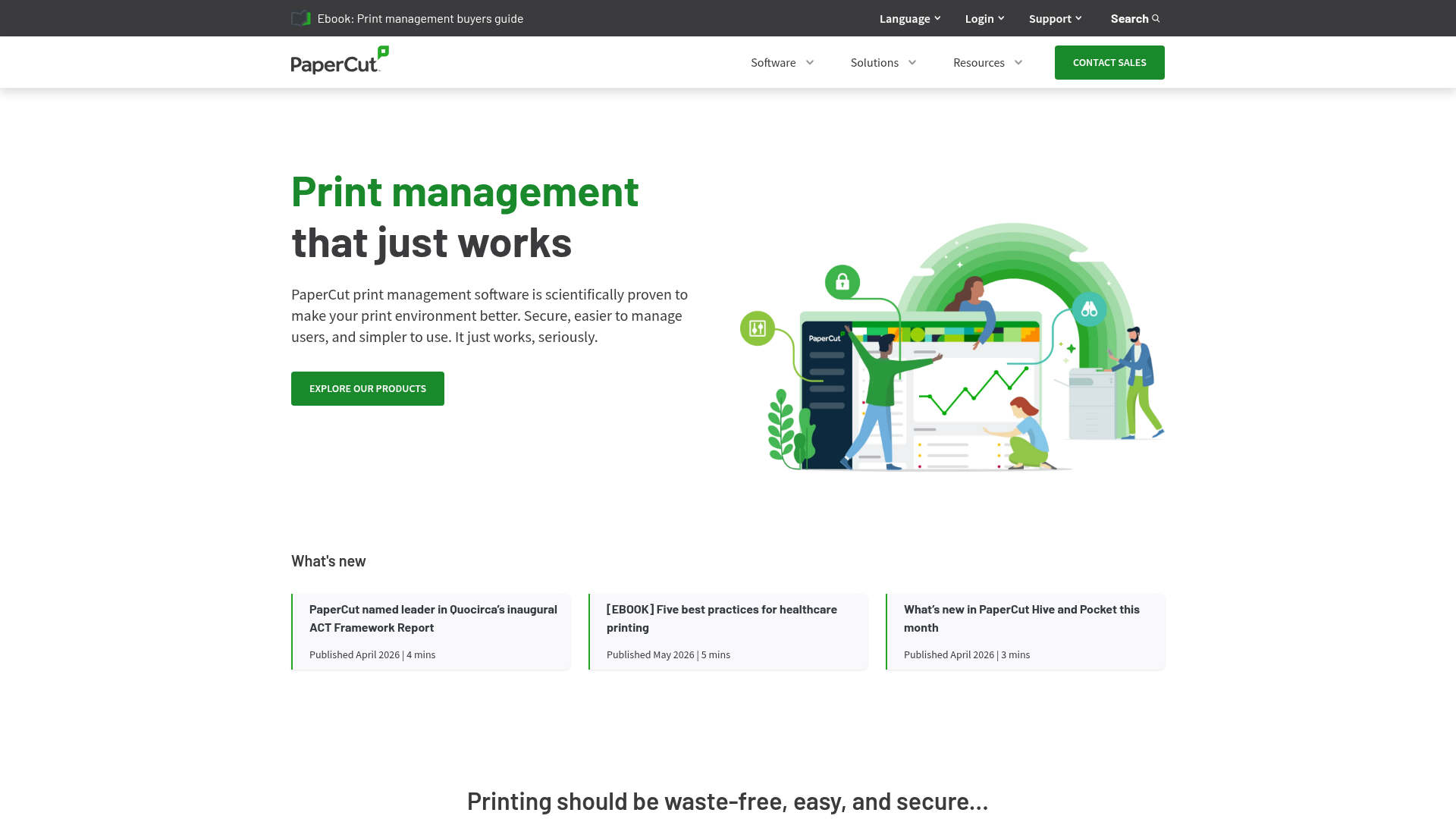 PaperCut NG product page