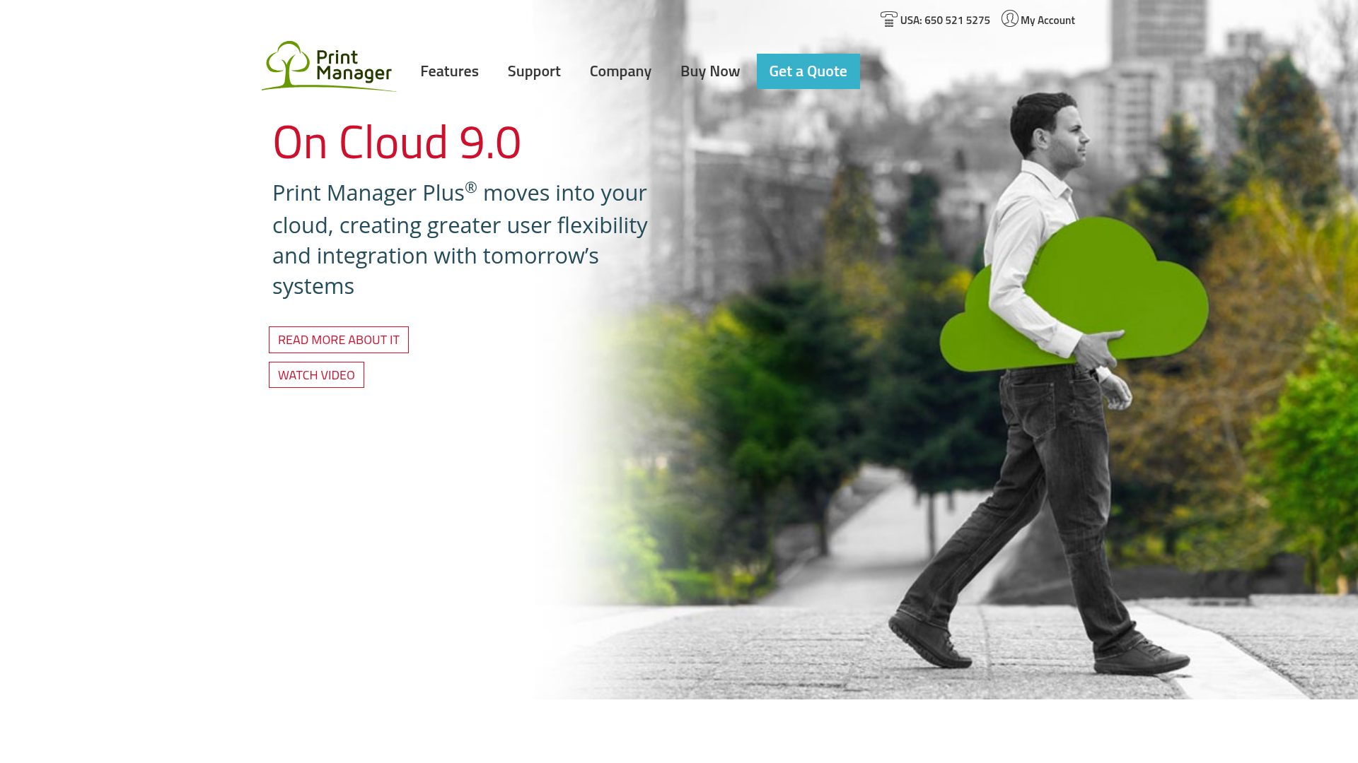 Print Manager Plus homepage