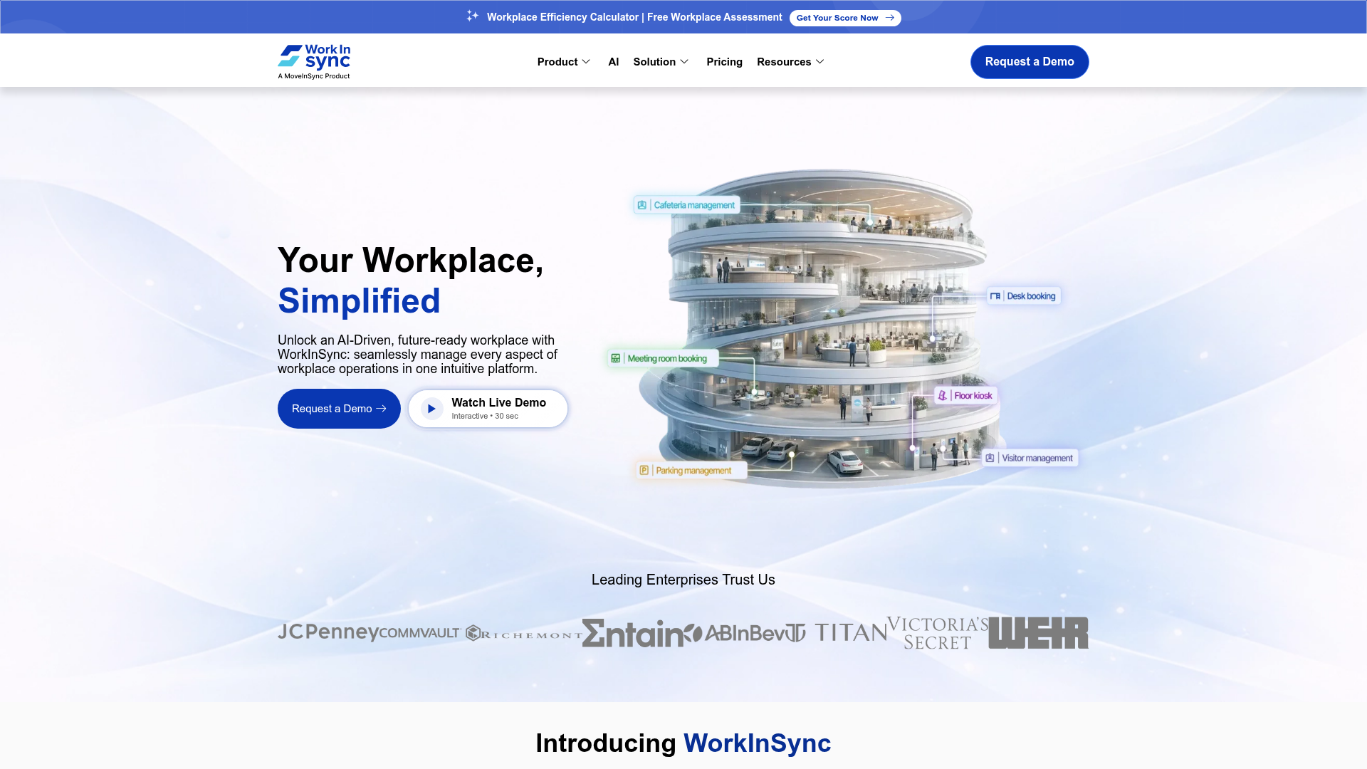 WorkInSync hybrid workplace platform