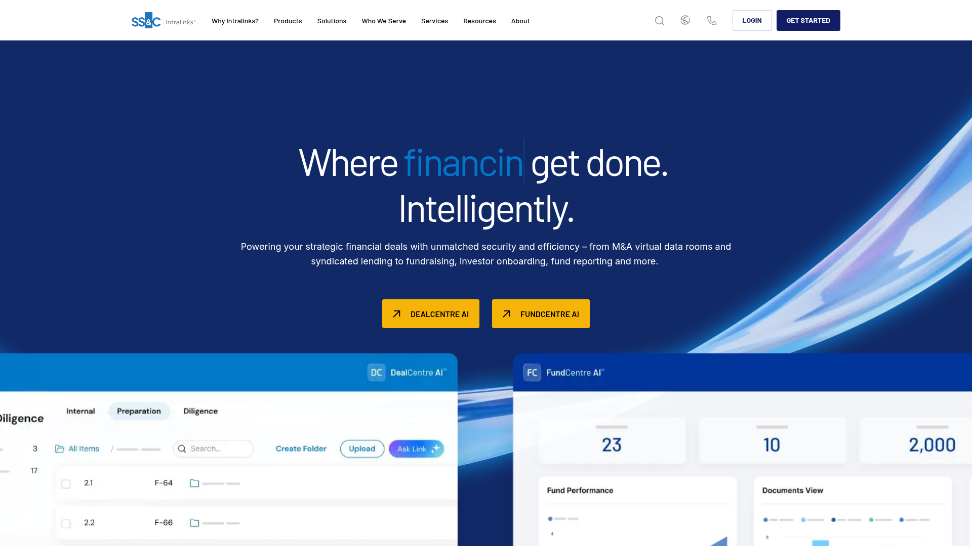 Intralinks virtual data room platform