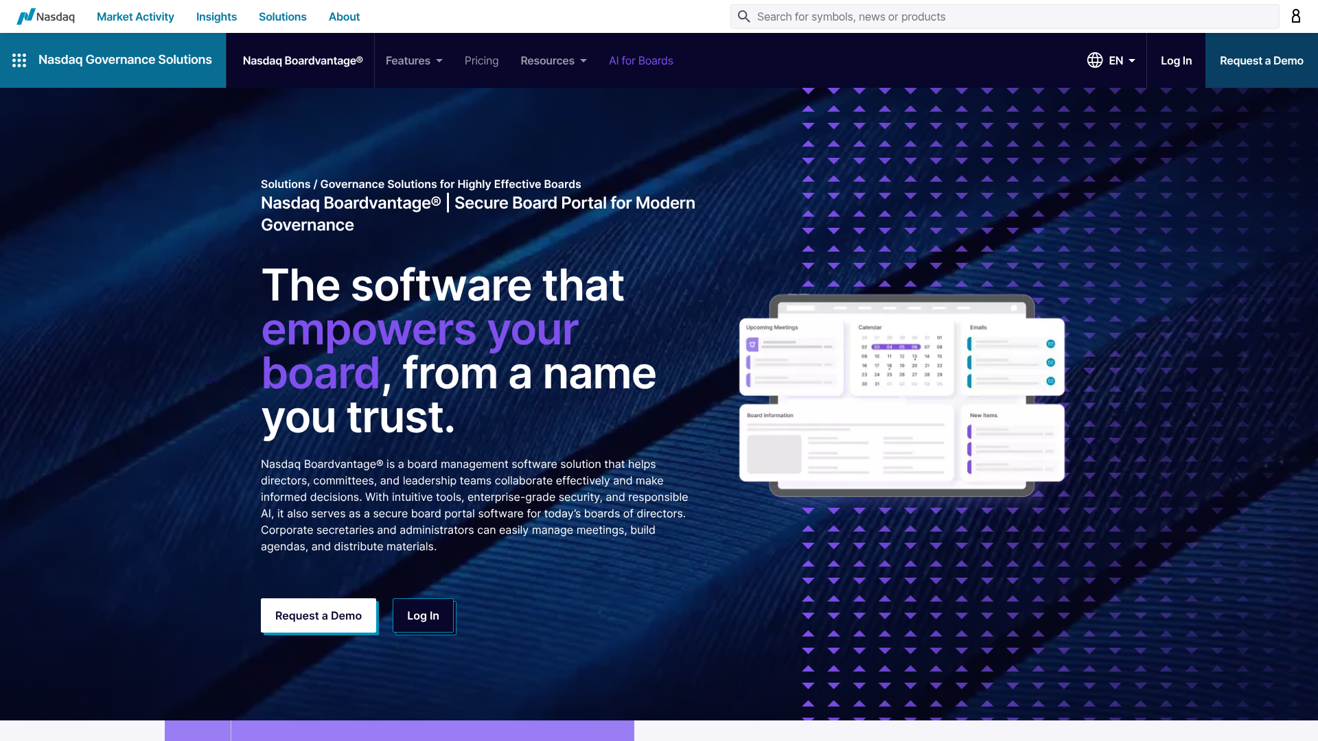 Nasdaq Boardvantage board portal