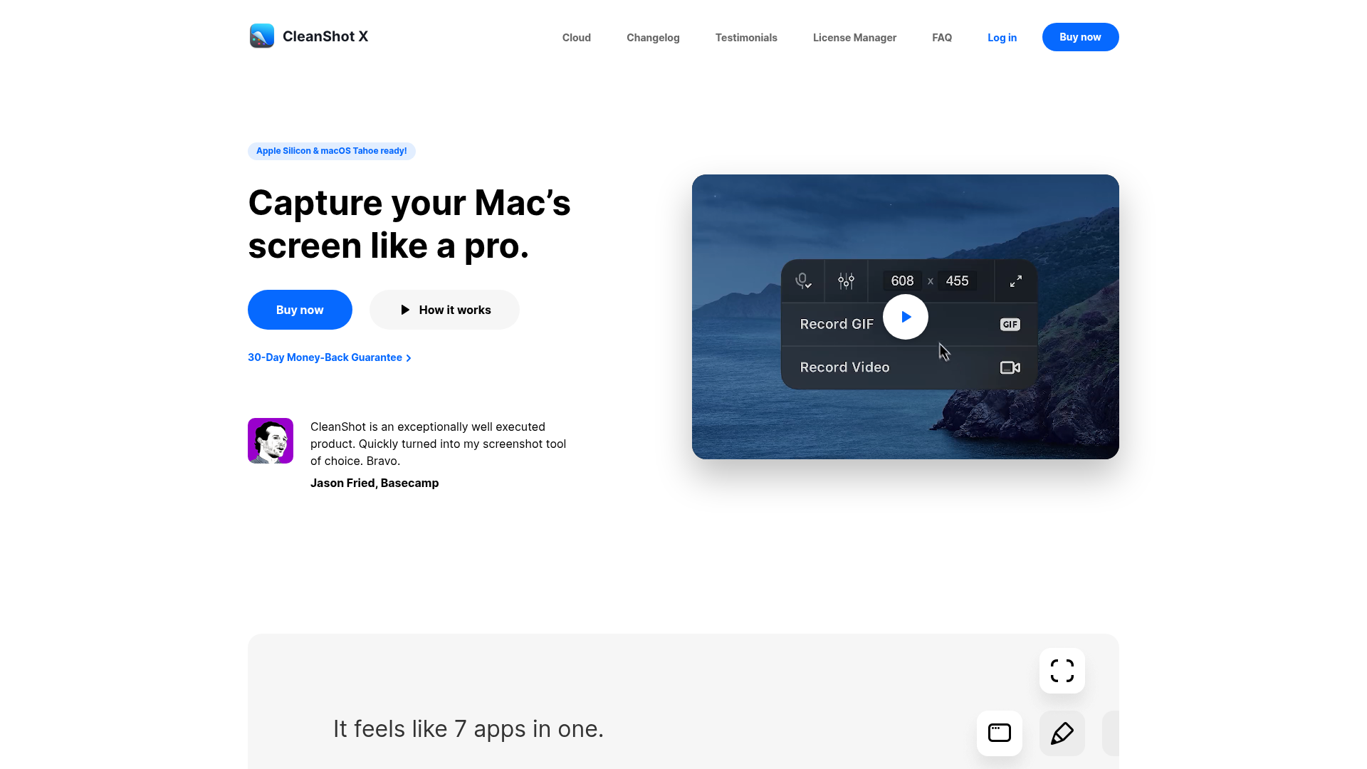 CleanShot X capture and annotation tool for Mac