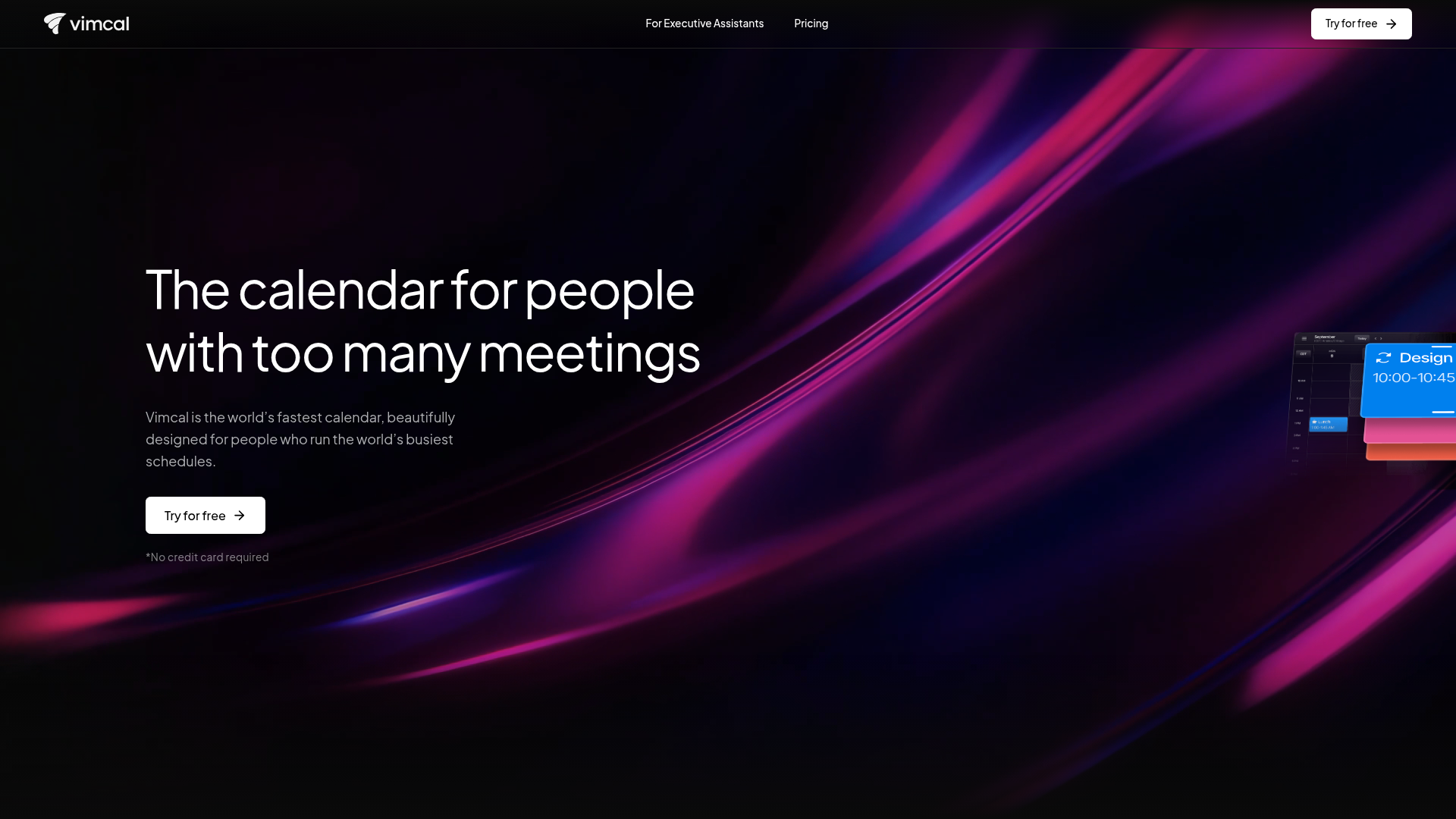 Vimcal fast keyboard-driven calendar with time-zone scheduling