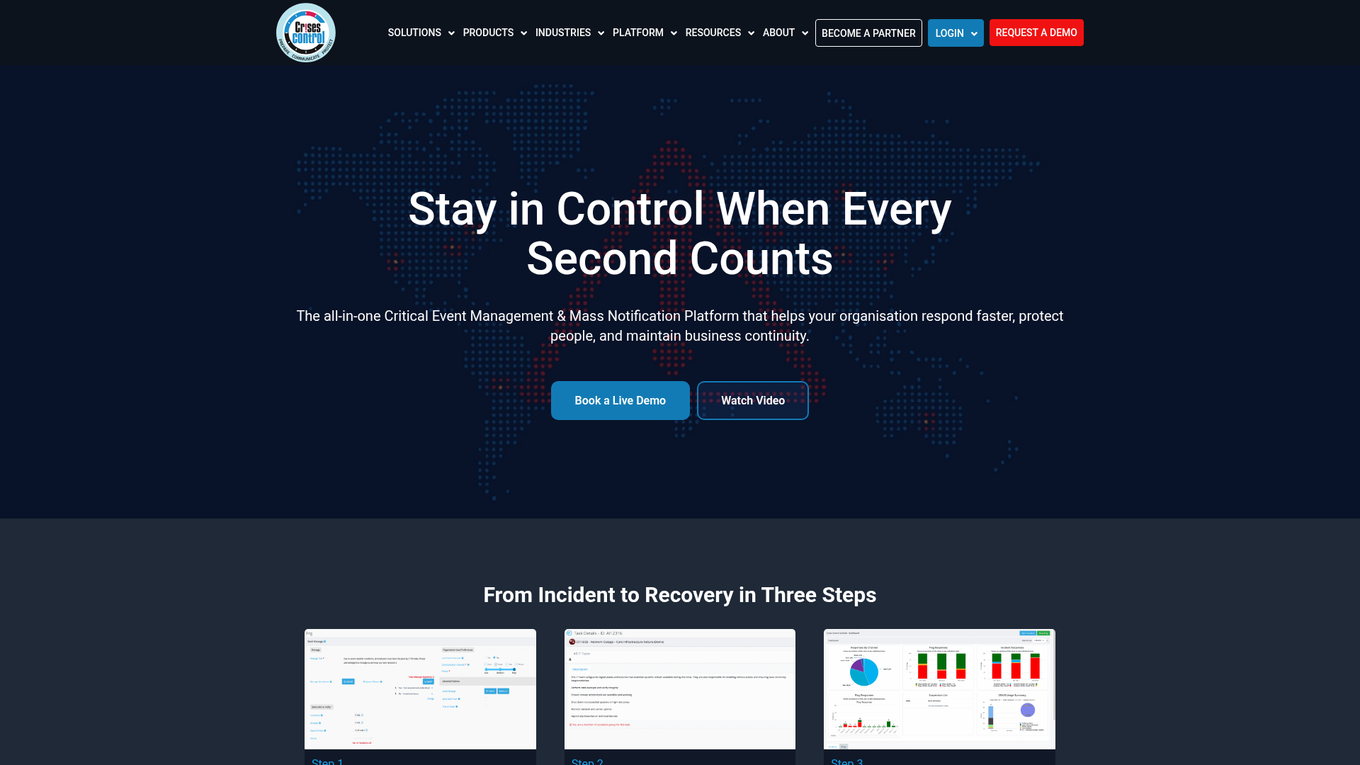 Crises Control critical event management and mass notification platform.