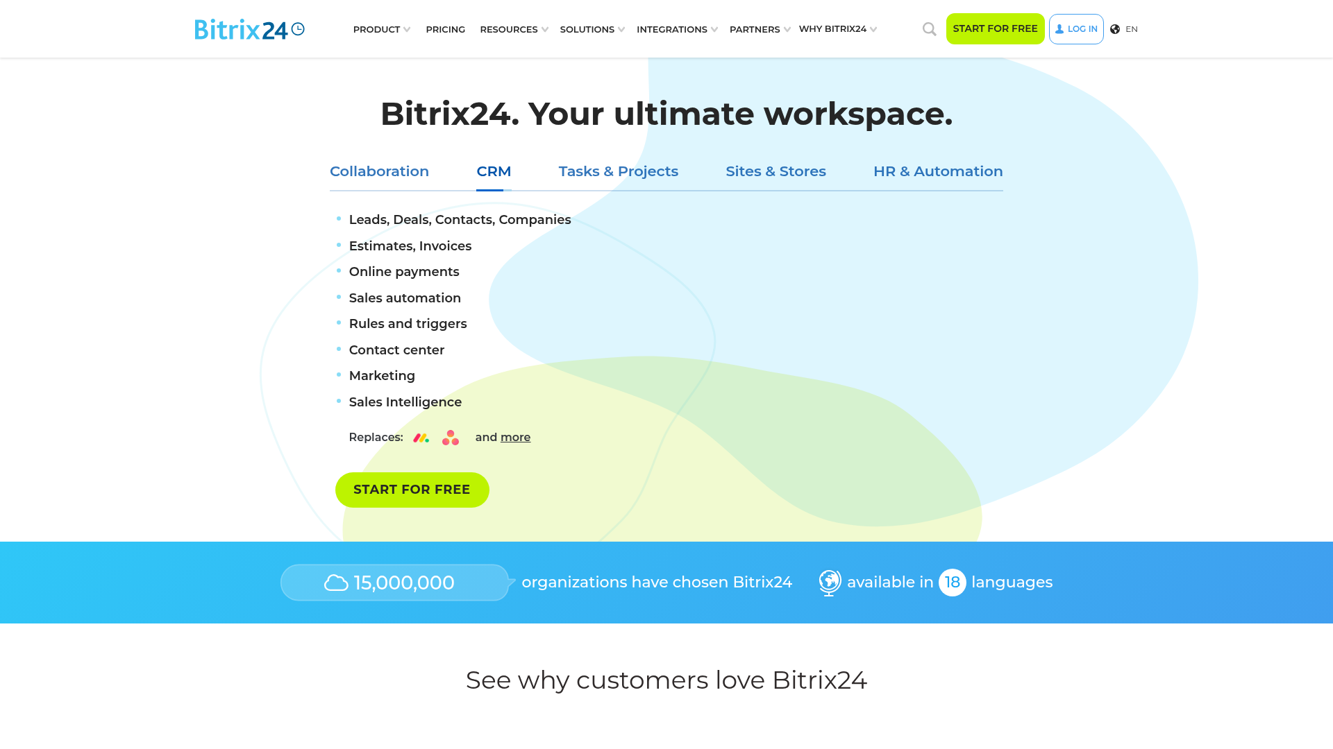 Bitrix24 all-in-one intranet and collaboration workspace