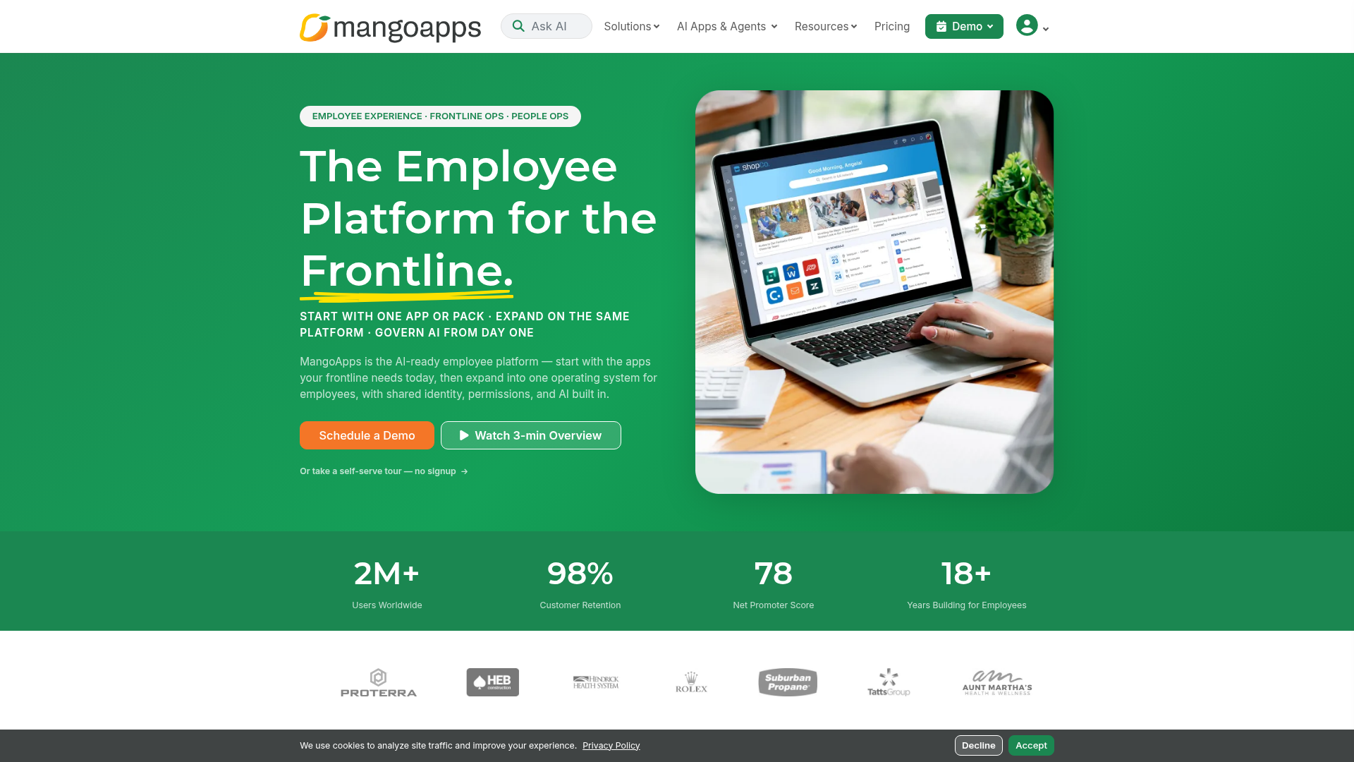 MangoApps unified employee experience and frontline platform