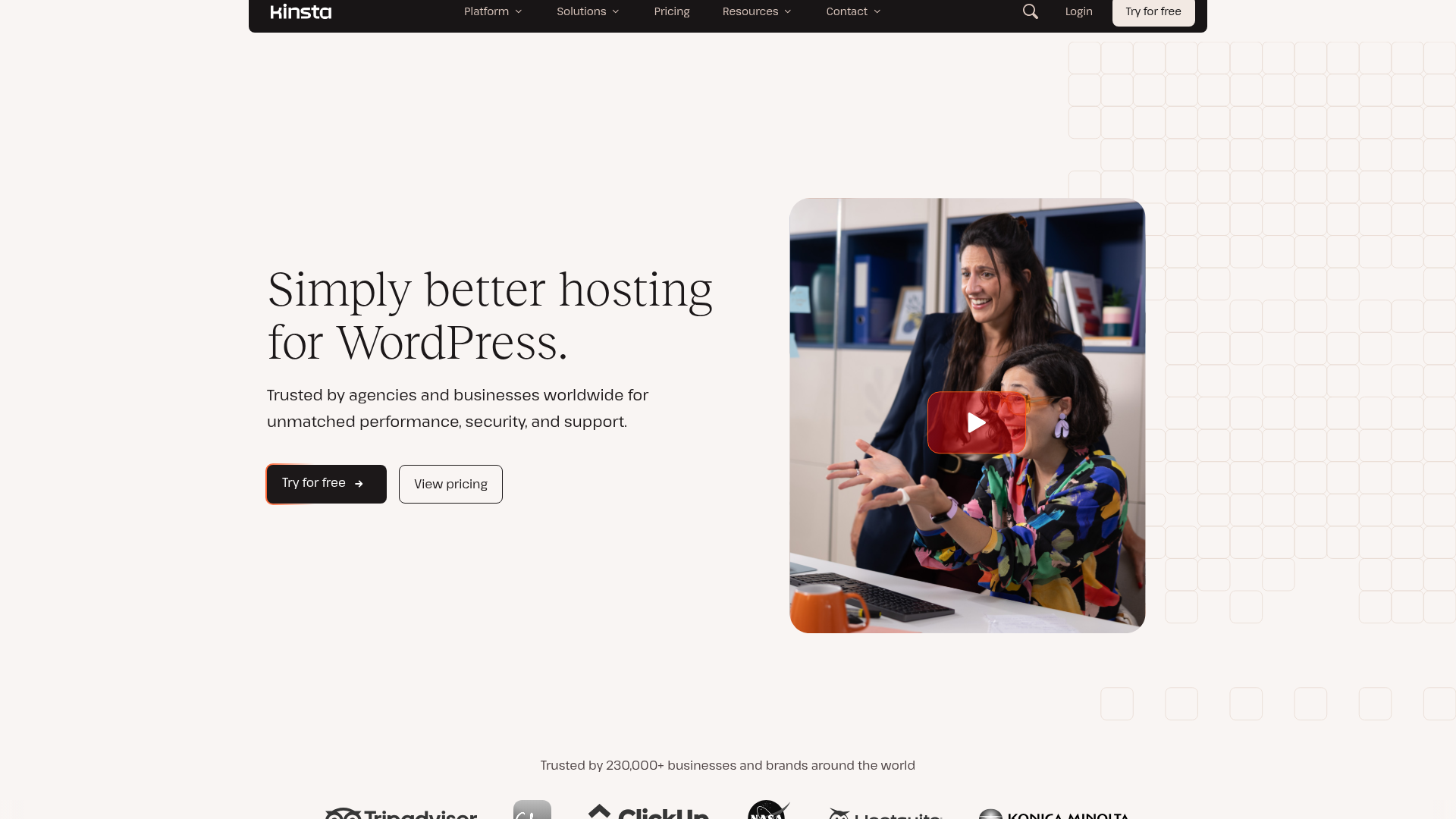 Kinsta MyKinsta managed WordPress hosting dashboard