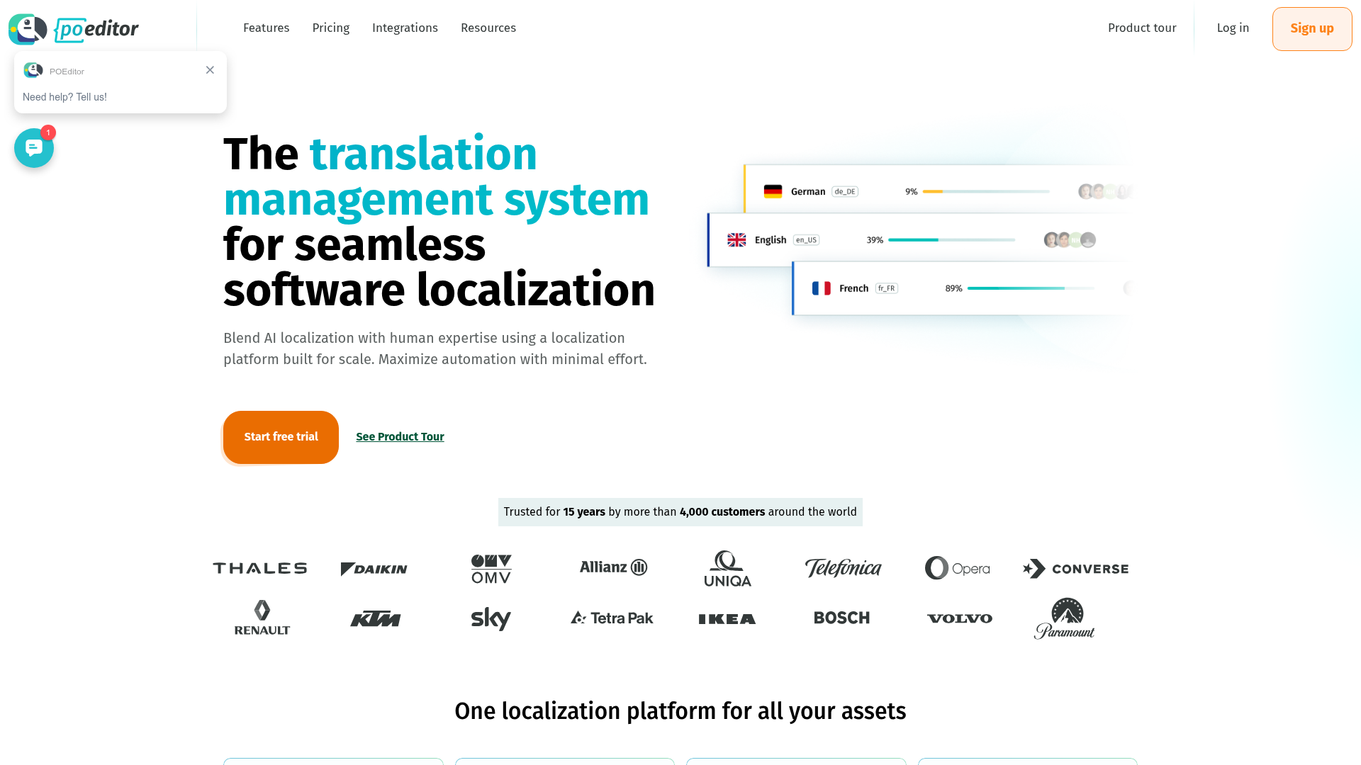 POEditor lightweight localization platform