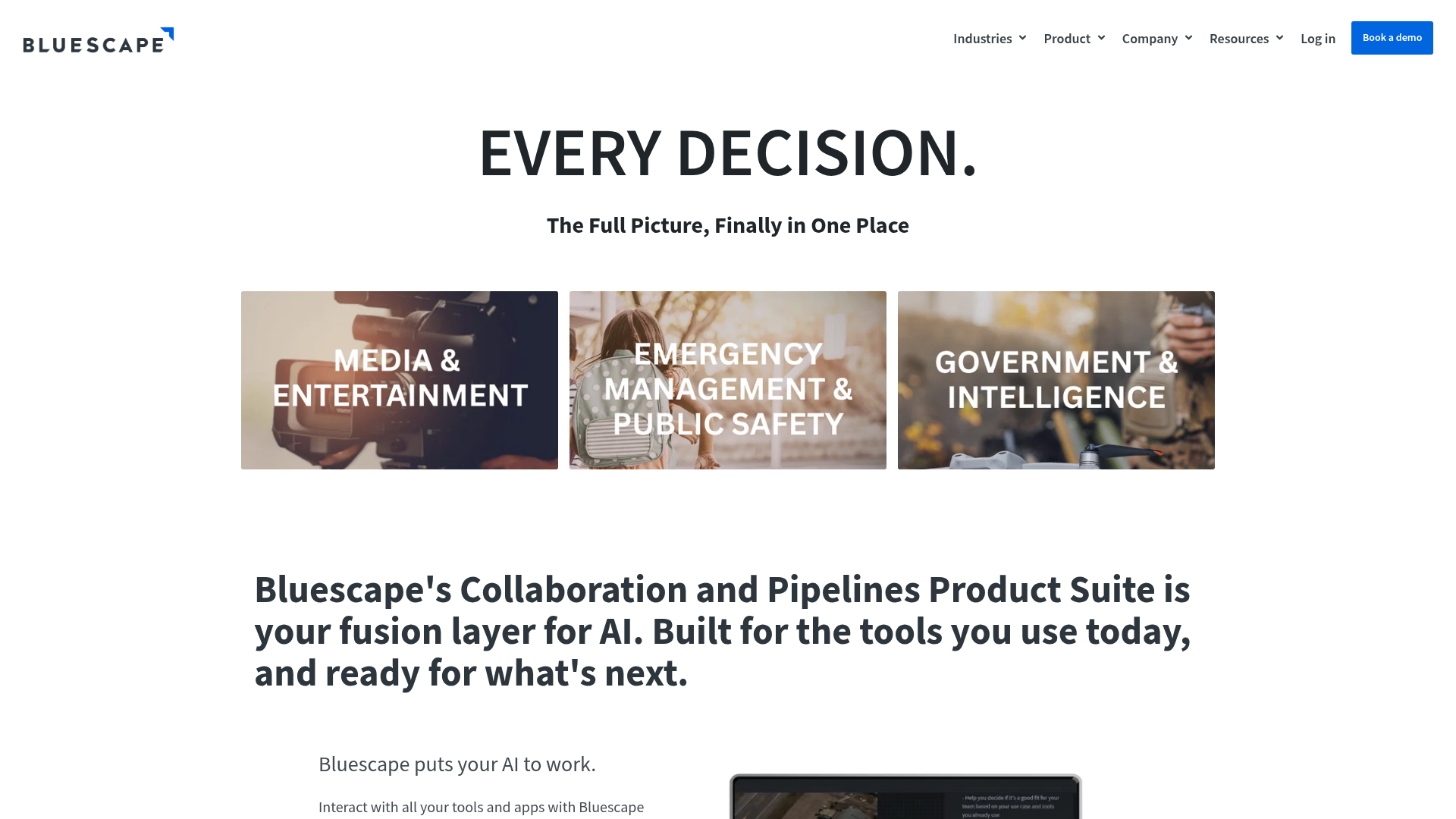 Bluescape enterprise visual workspace