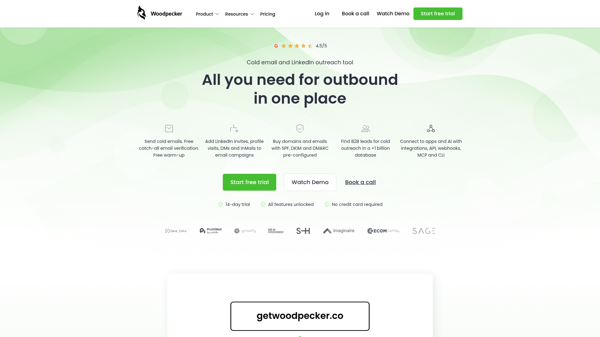 Woodpecker cold email and follow-up automation tool