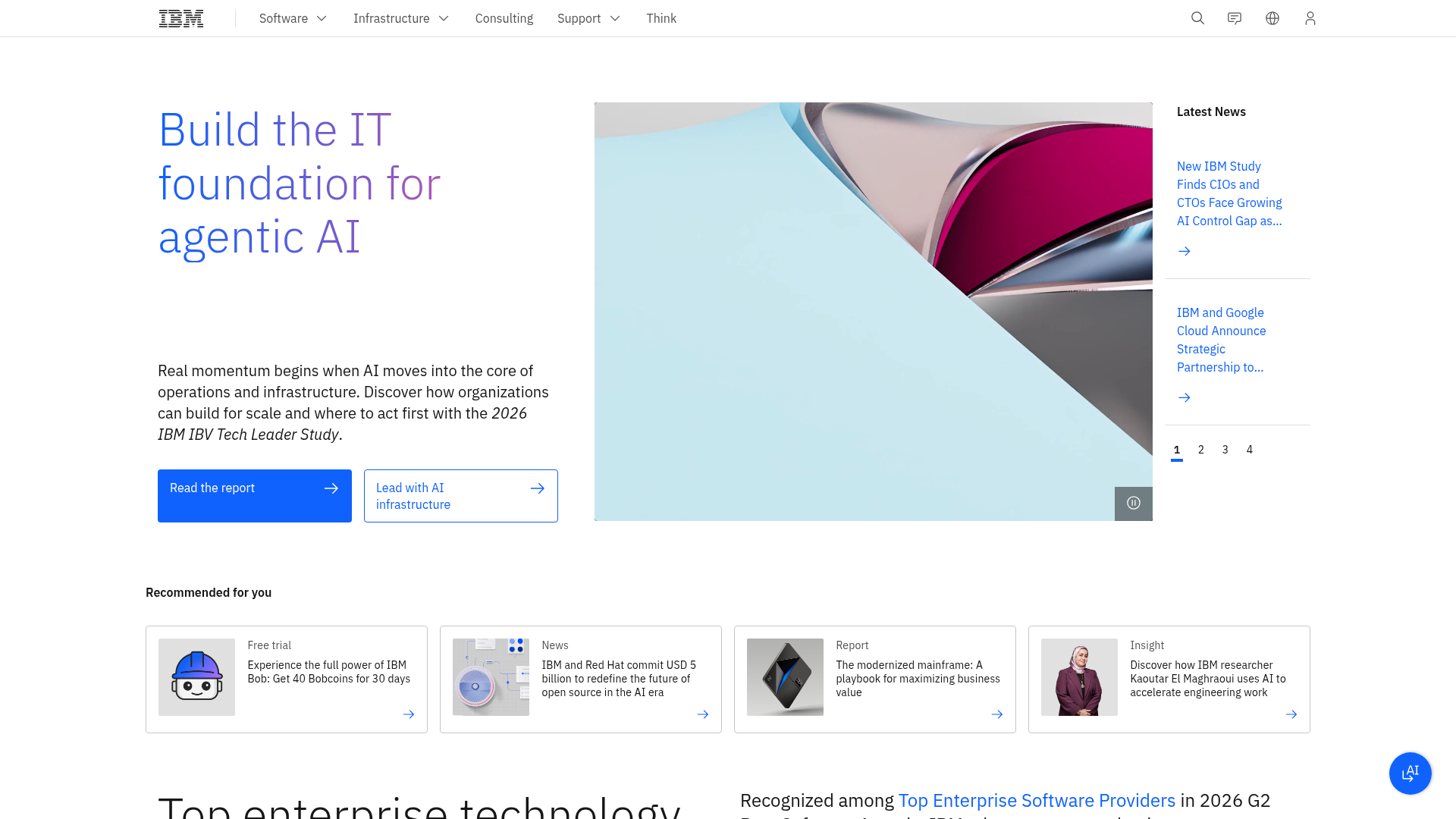 IBM OpenPages AI-powered GRC platform homepage