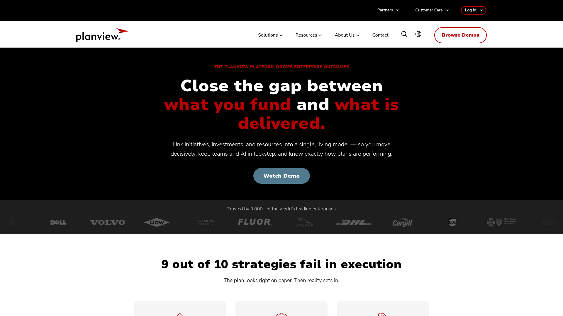 Planview enterprise portfolio and resource management platform