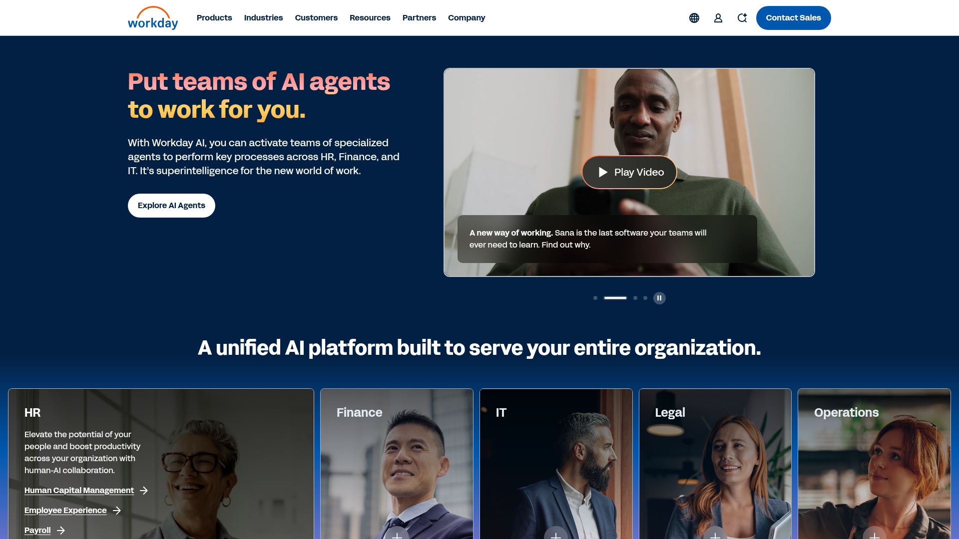 Workday enterprise professional services automation platform