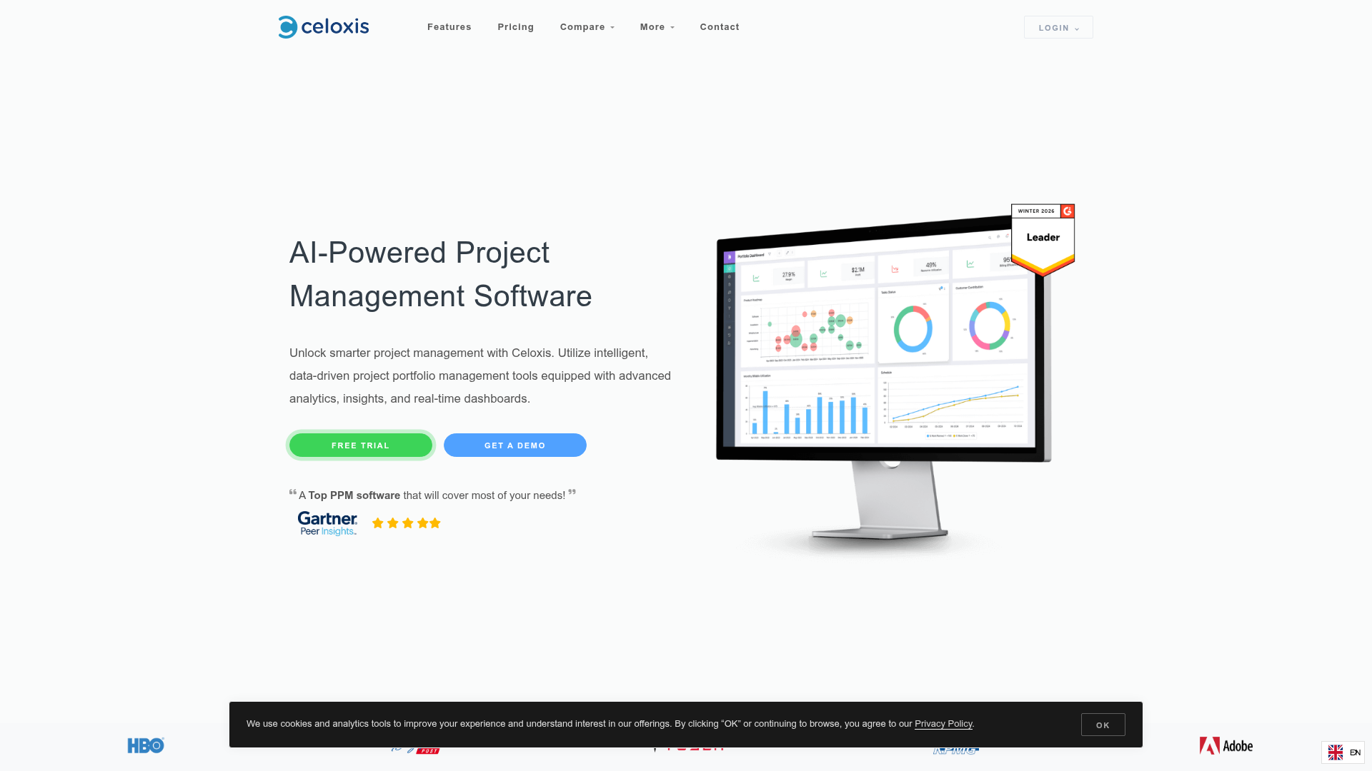 Celoxis AI-powered project portfolio management.