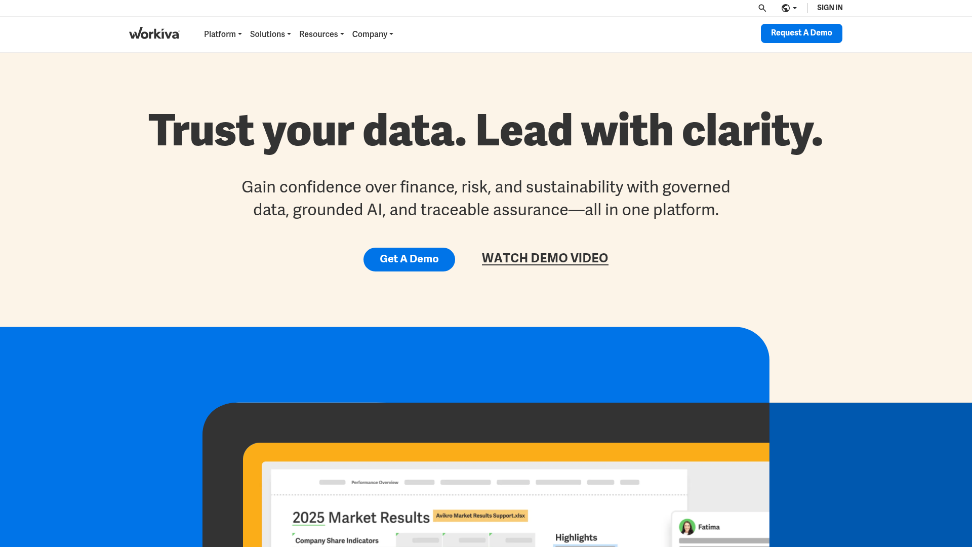 Workiva connected reporting and disclosure platform