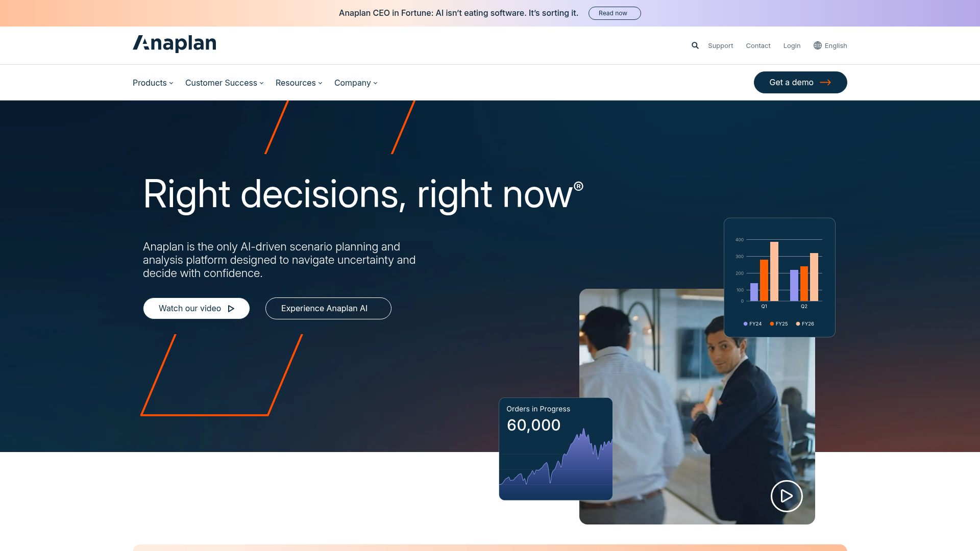 Anaplan connected planning and scenario modeling platform
