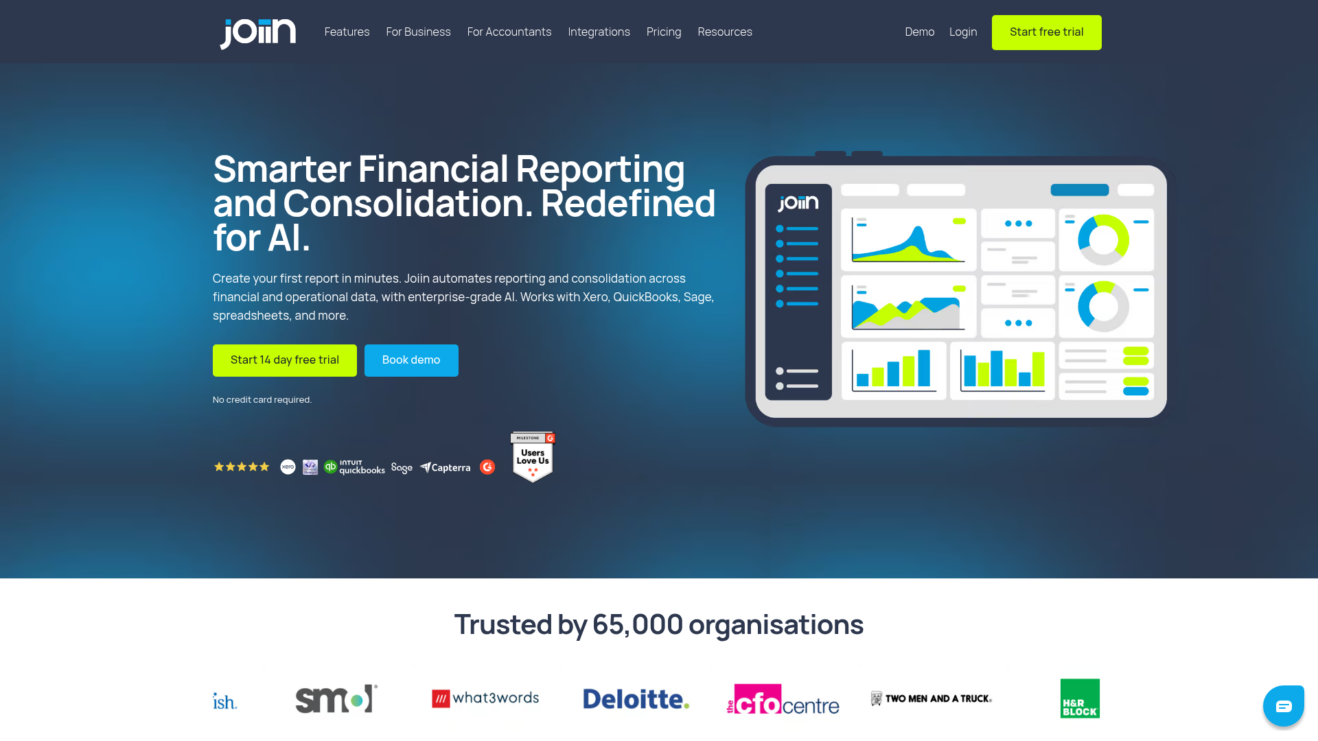 Joiin multi-entity consolidation and group reporting platform