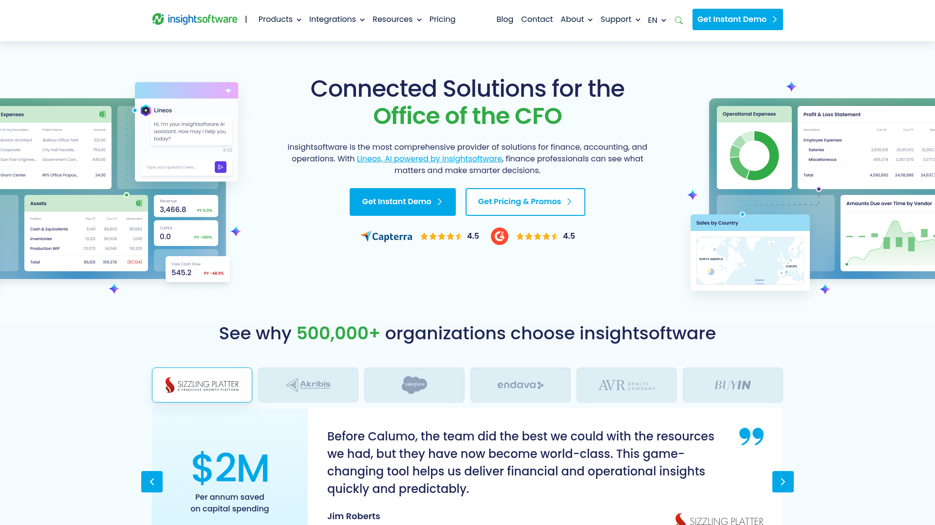 insightsoftware ERP-connected reporting portfolio