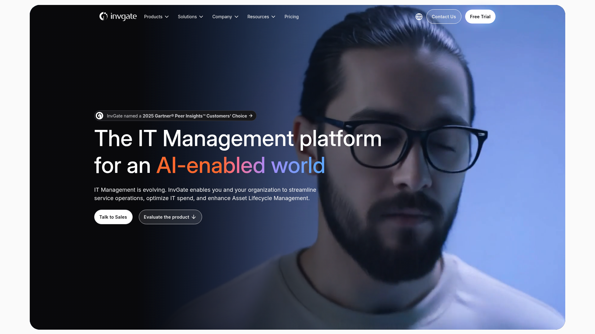 InvGate Asset Management IT asset management platform homepage