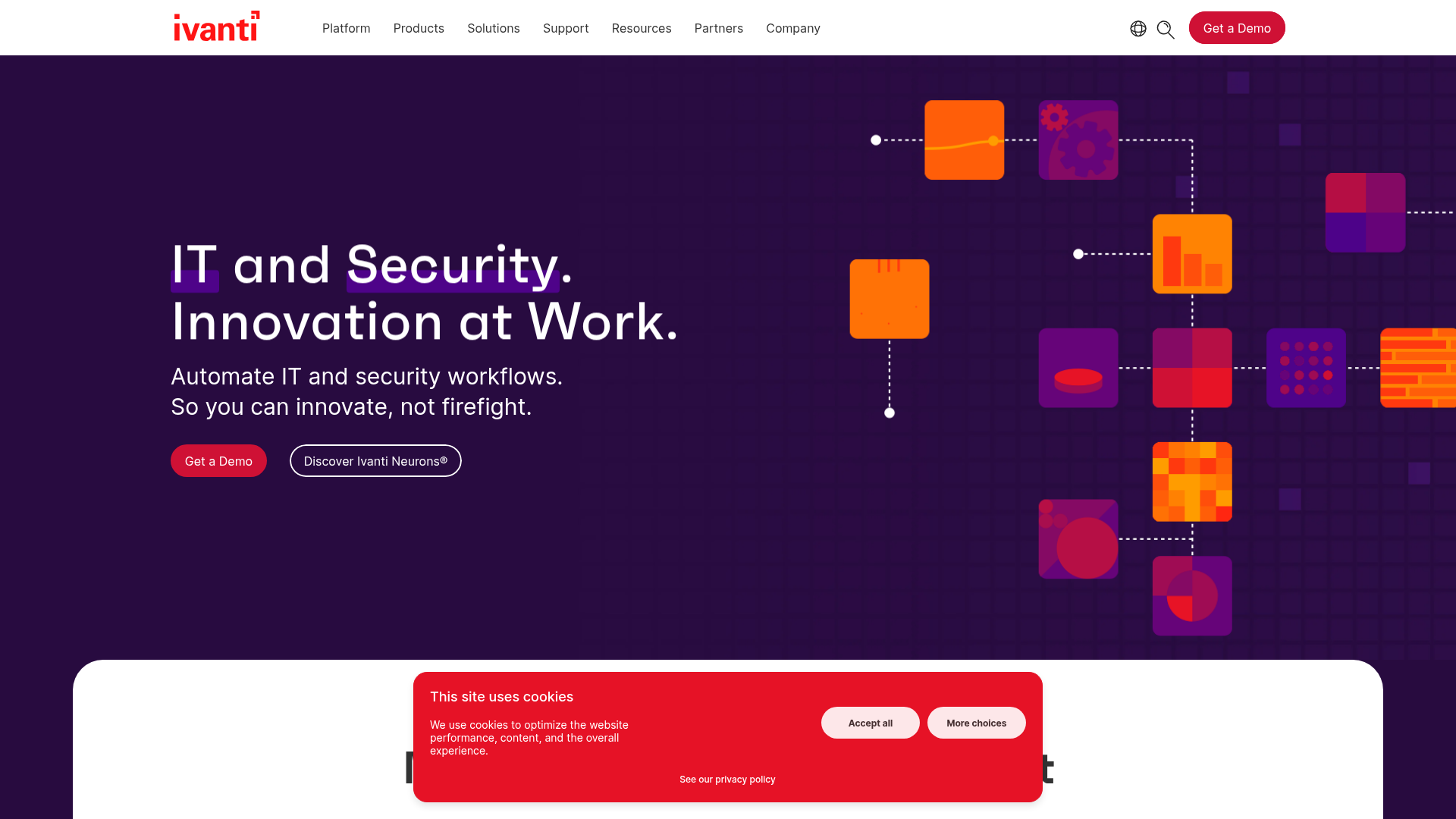 Ivanti Neurons for UEM endpoint discovery and self-healing dashboard