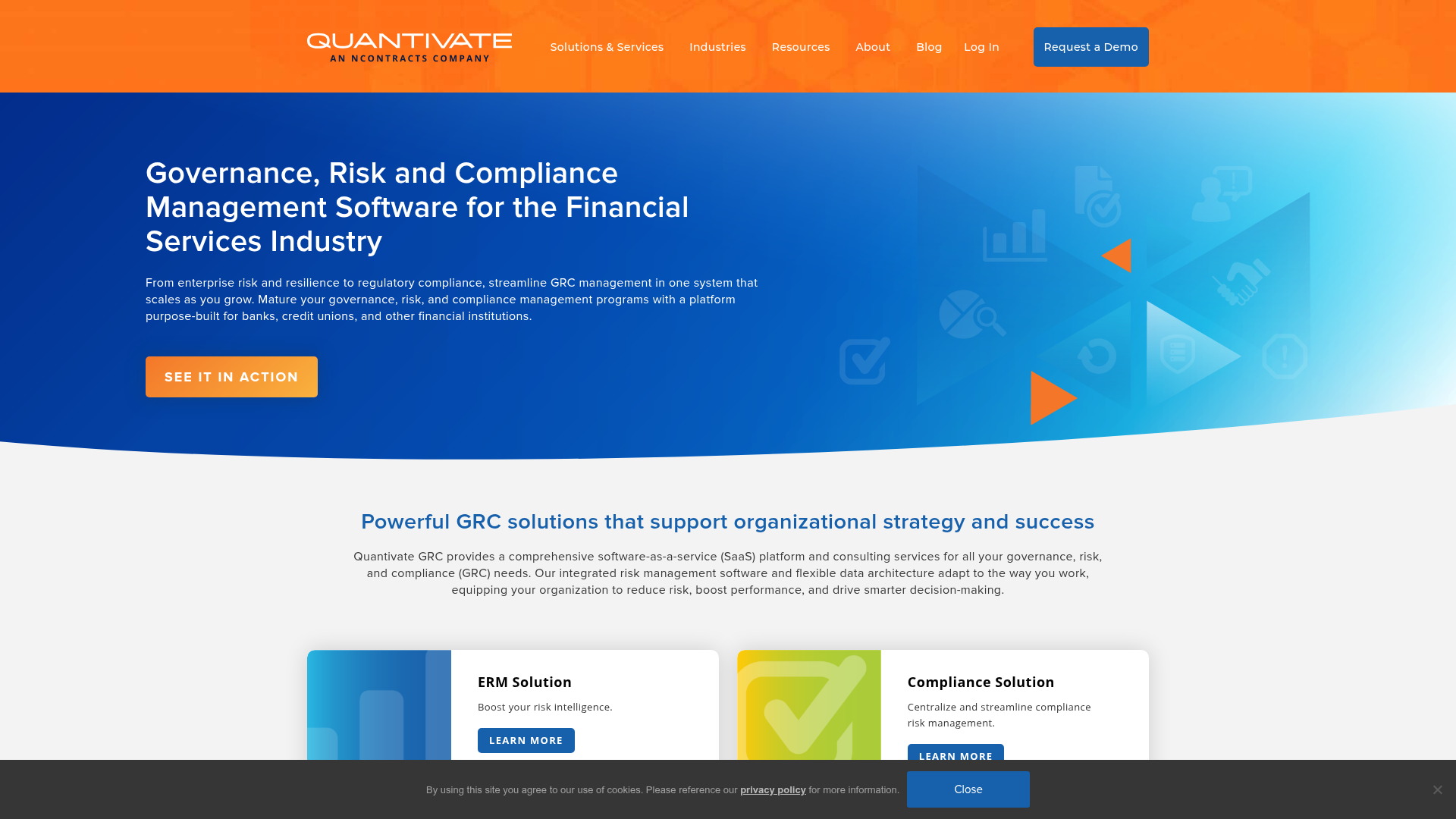 Quantivate GRC and vendor management platform