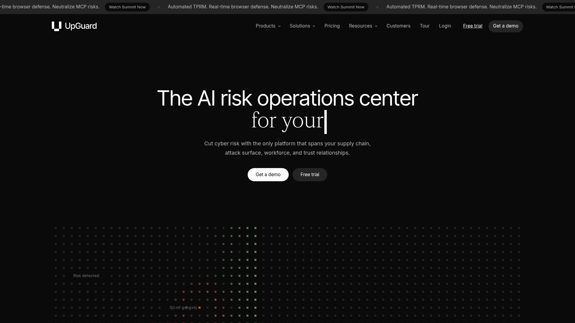 UpGuard vendor risk and security ratings platform
