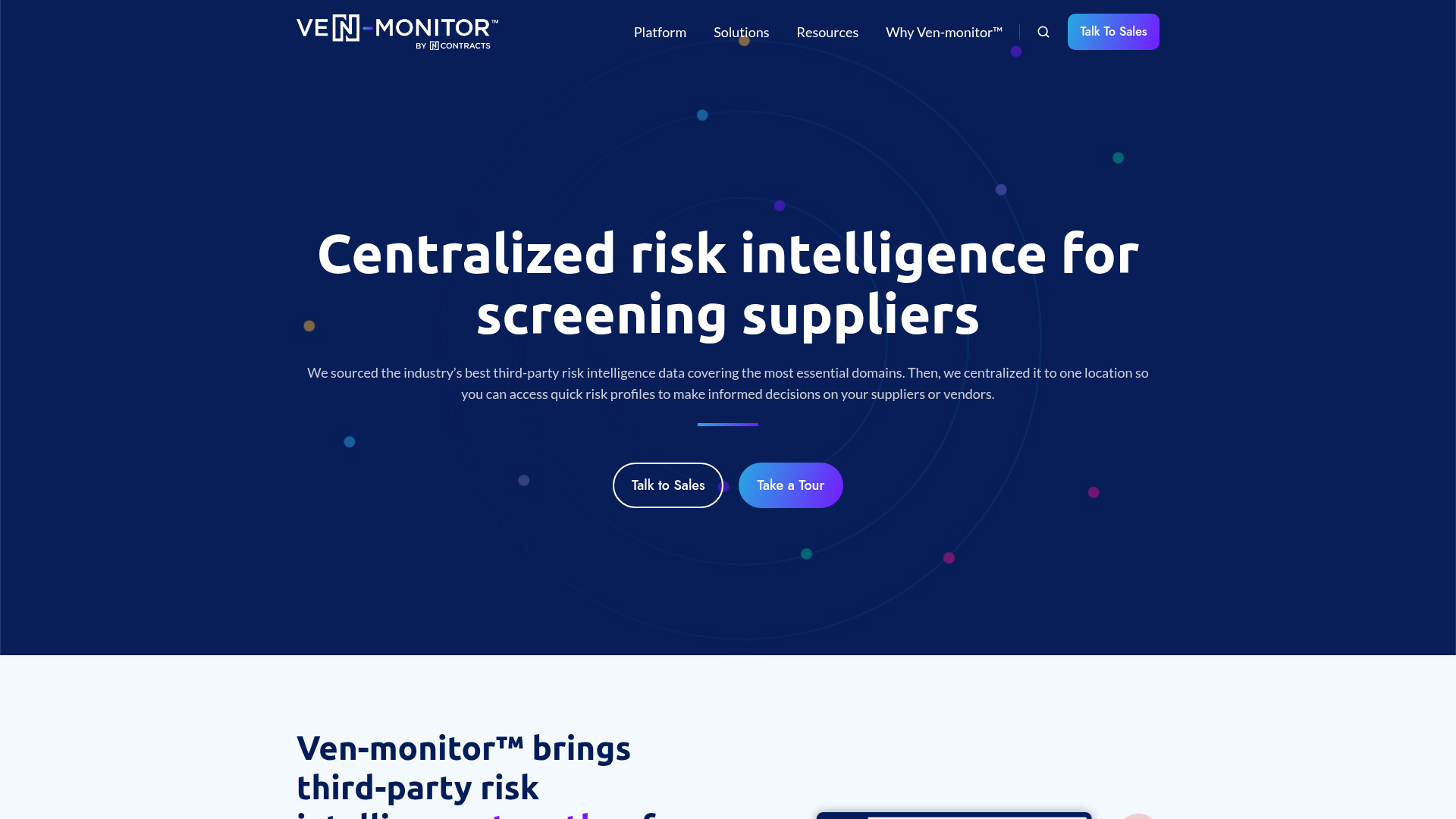 Venminder vendor risk management dashboard