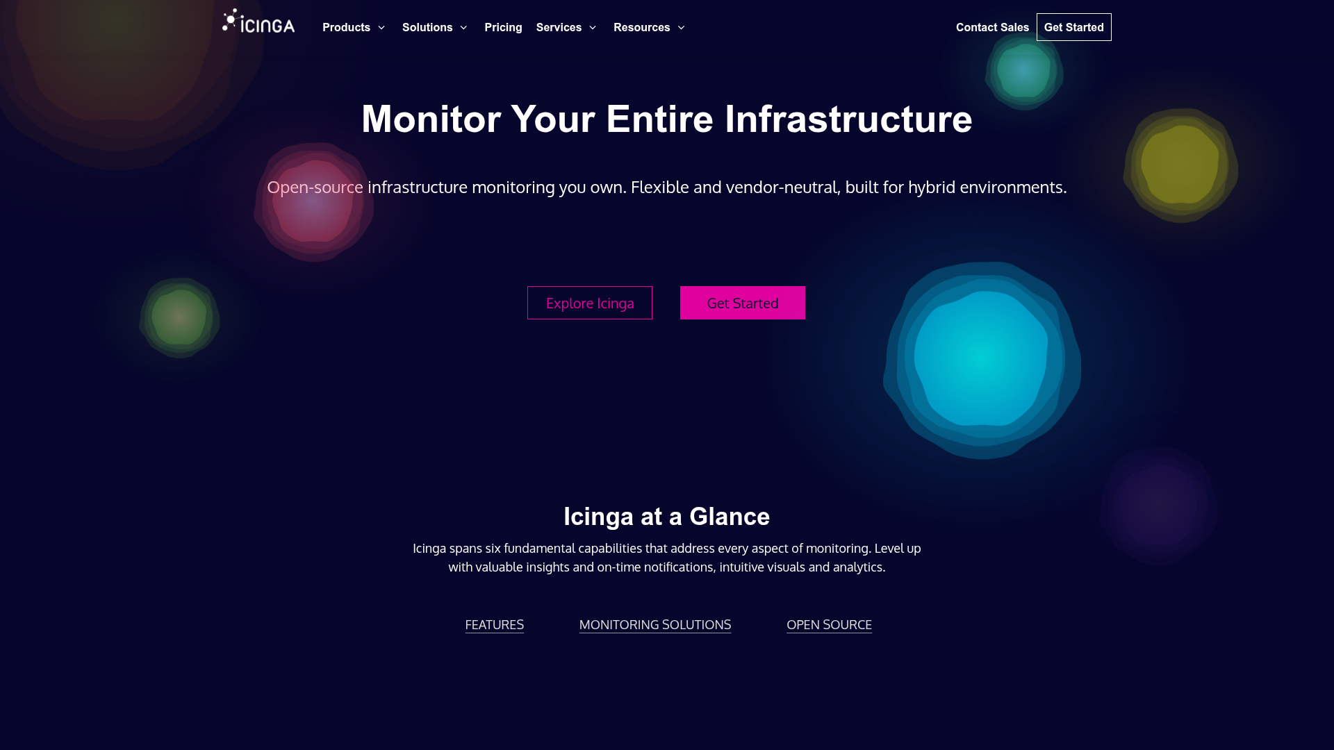 Icinga open source monitoring dashboard