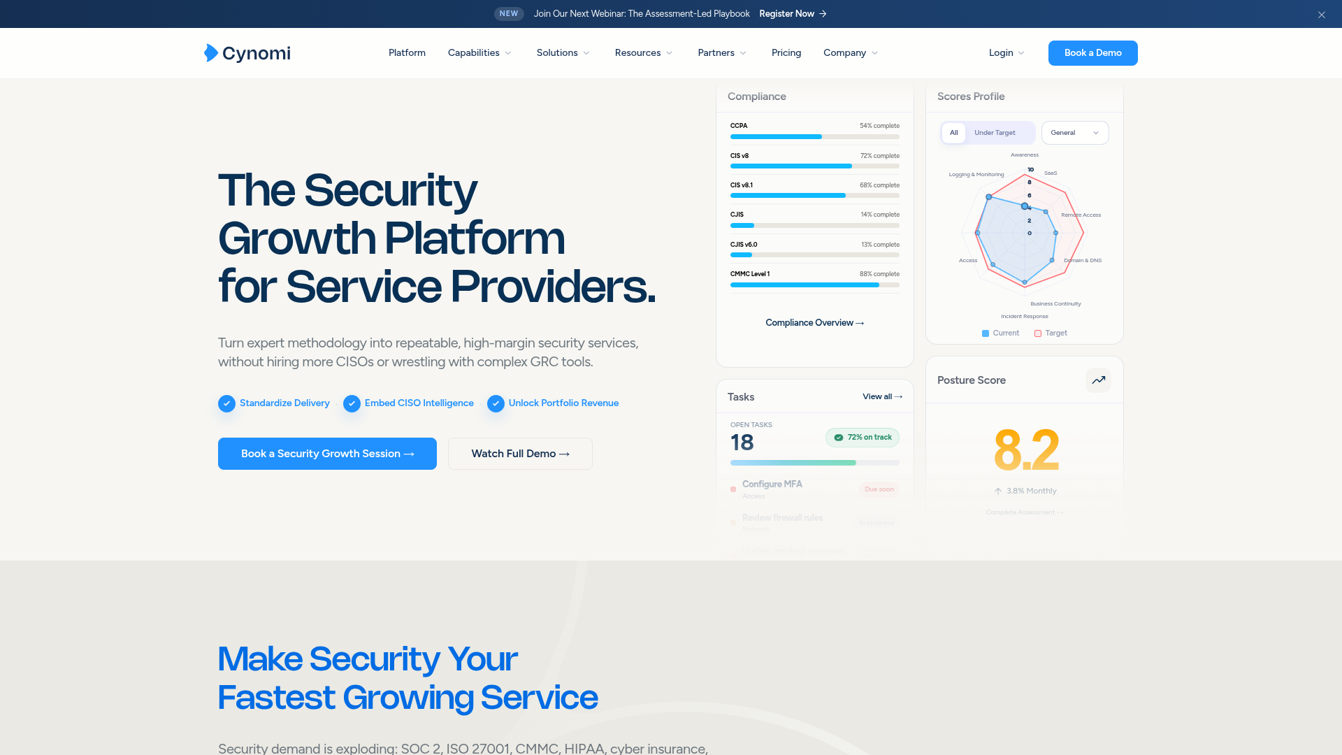 Cynomi vCISO and compliance platform for service providers
