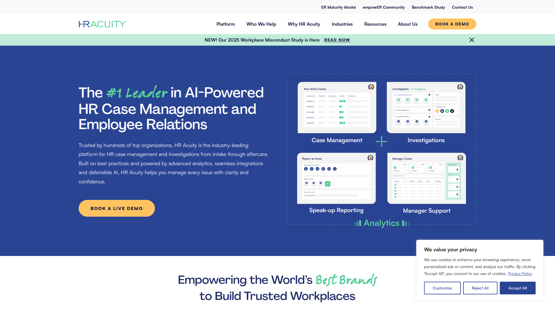 HR Acuity employee relations and investigations platform