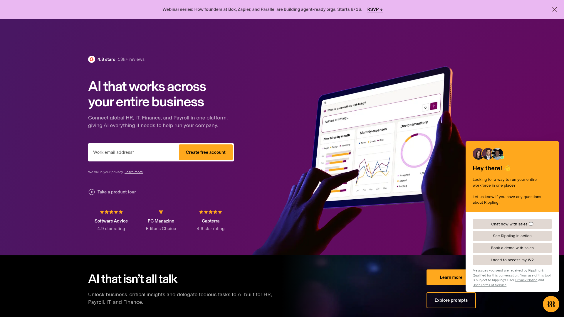 Rippling unified HR, IT, and payroll platform