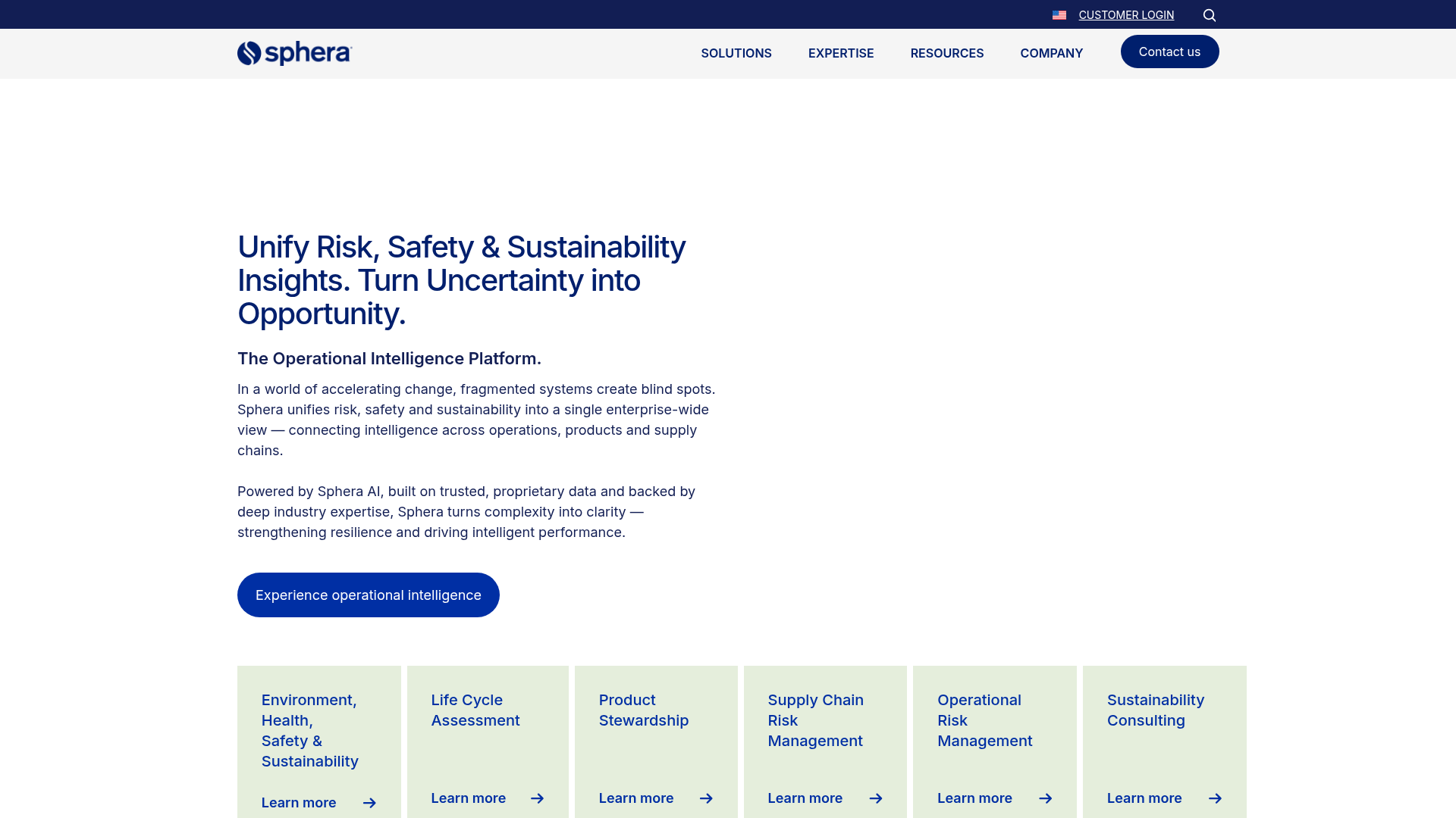 Sphera integrated sustainability platform