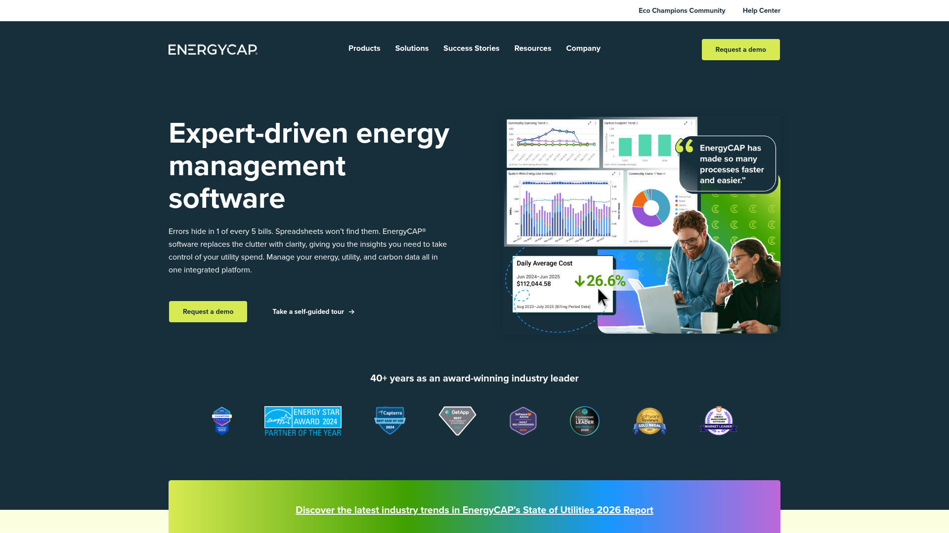 EnergyCAP utility and carbon management platform