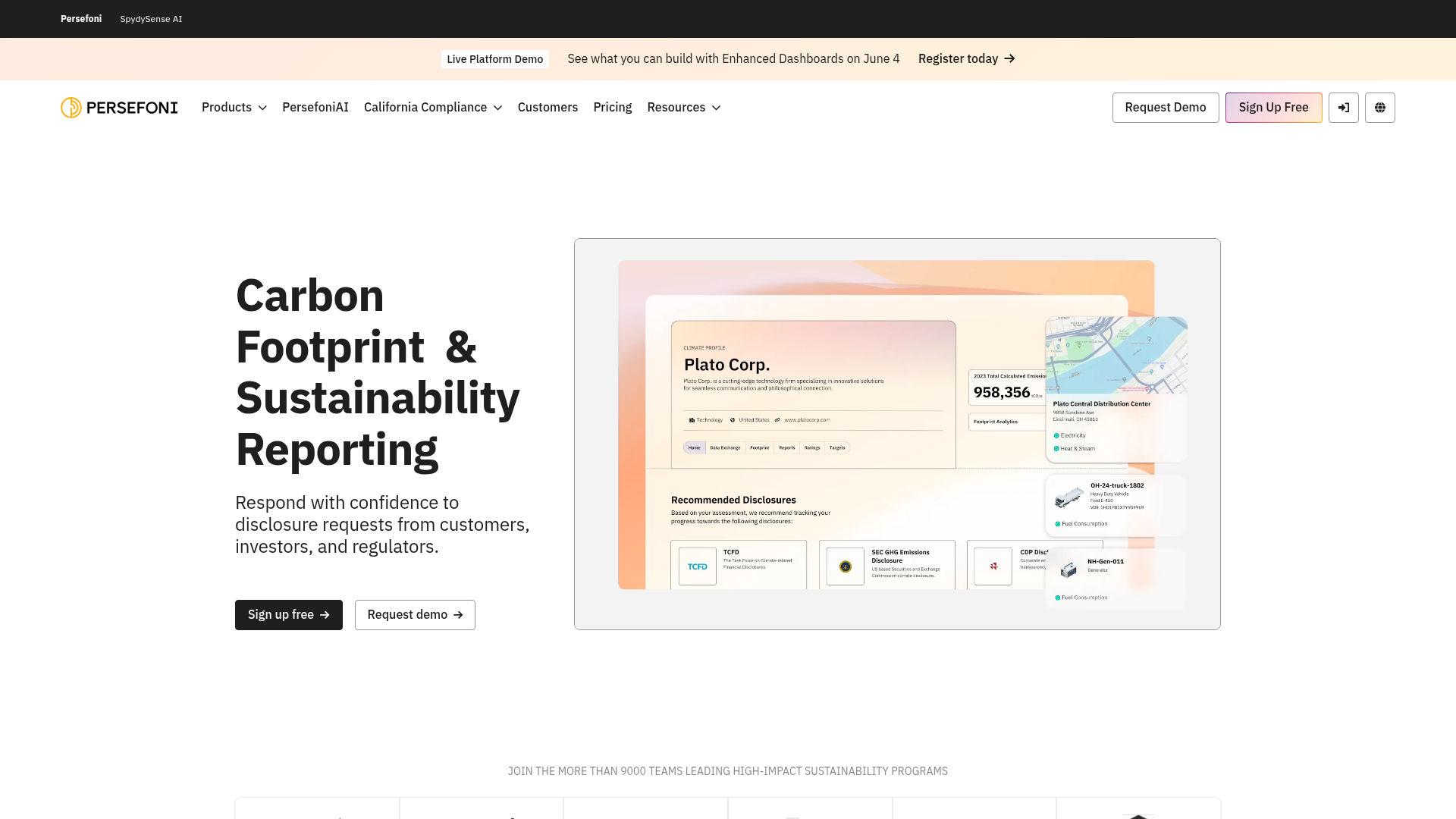Persefoni carbon accounting platform