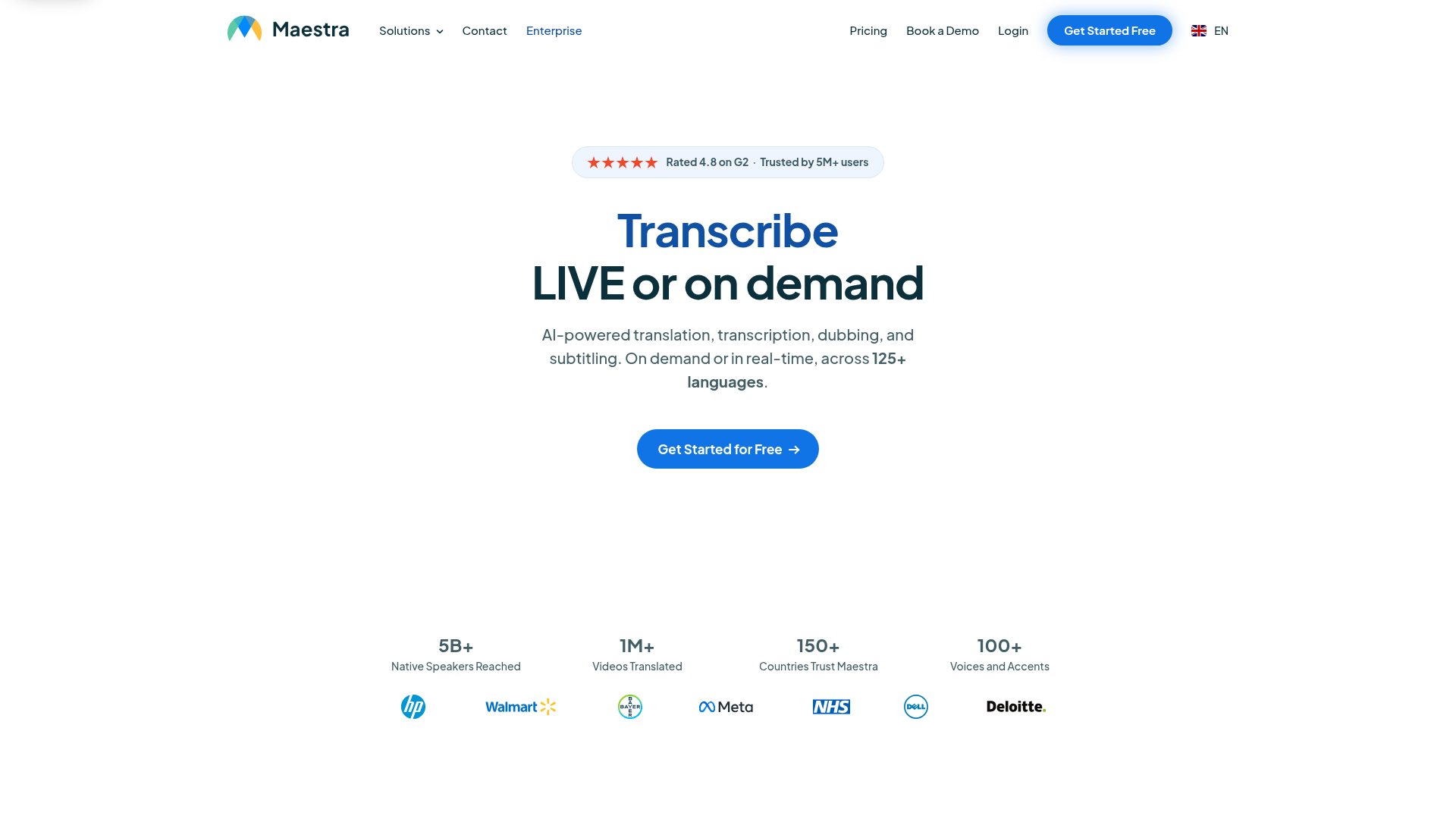 Maestra AI media localization and subtitling platform
