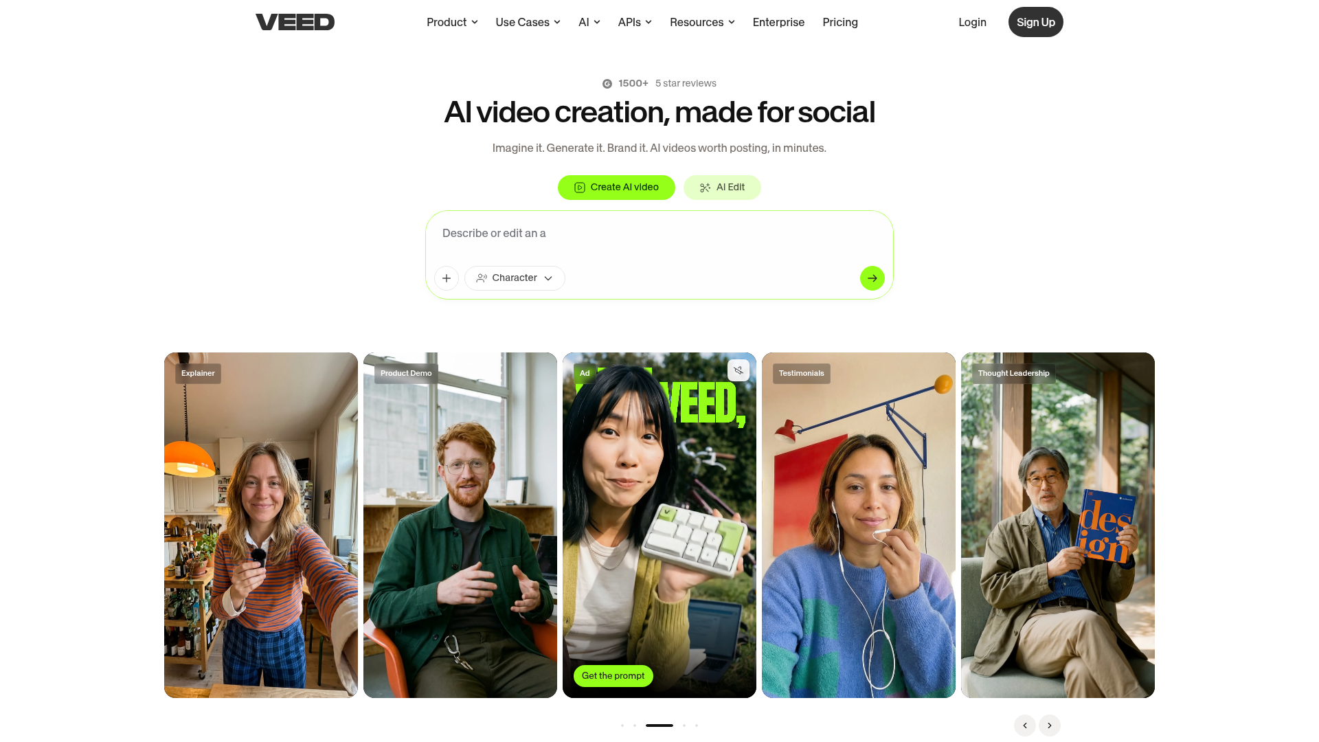 Veed AI video editing and translation platform