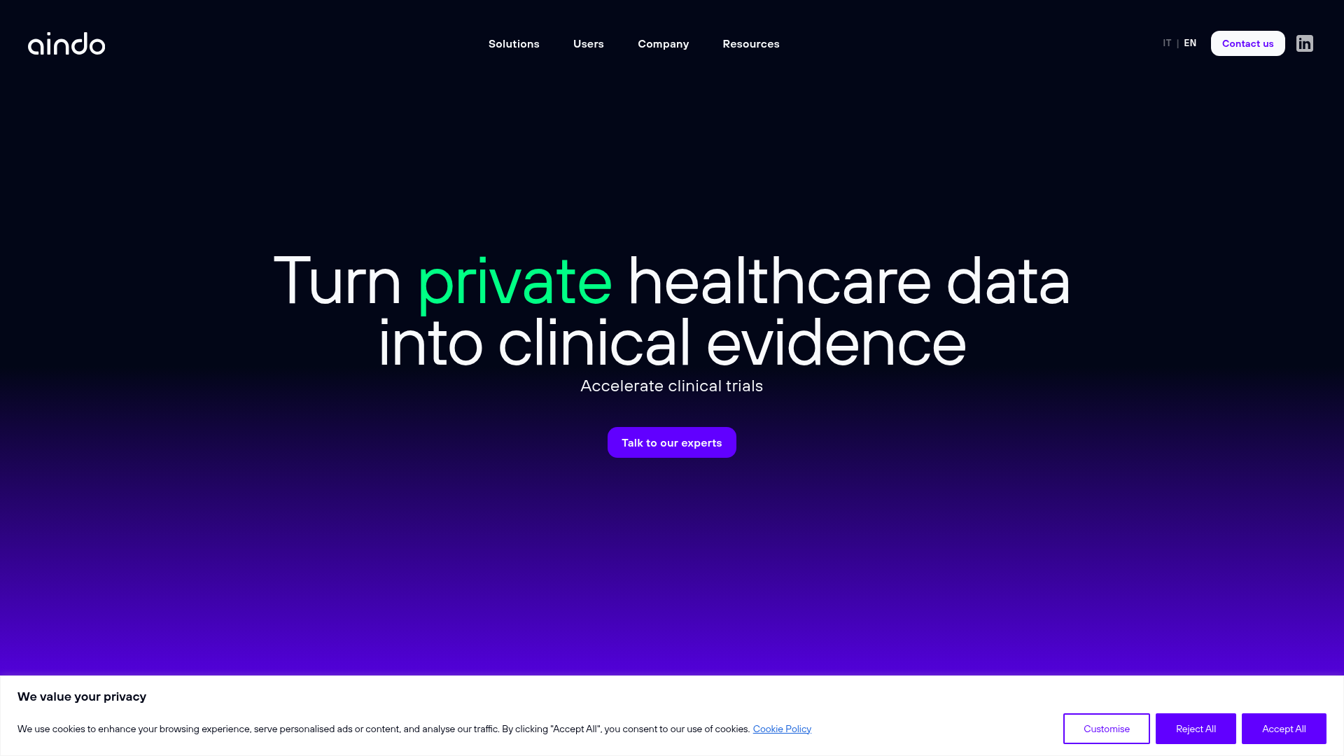 Aindo synthetic data platform