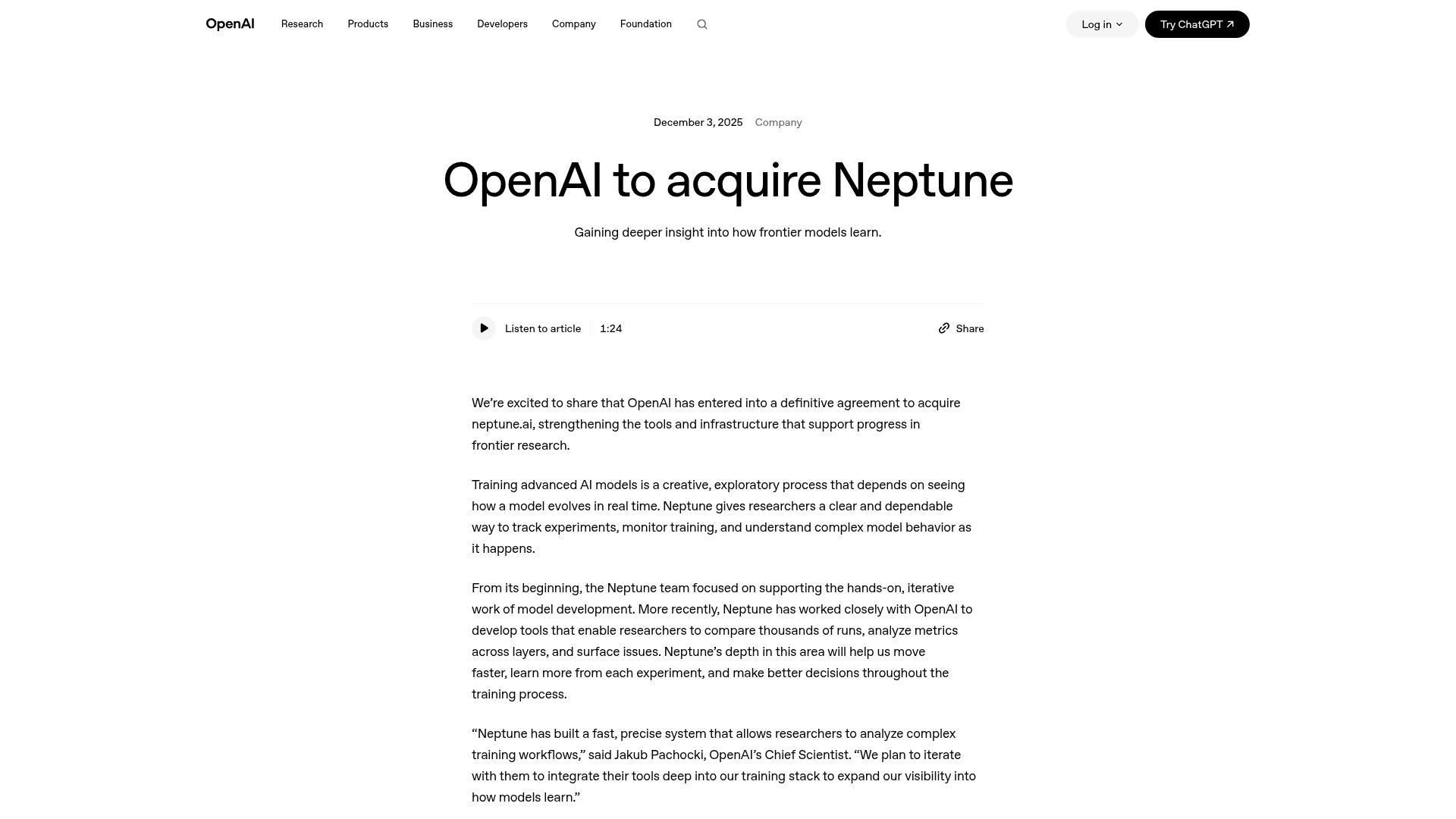Neptune.ai experiment tracking for foundation model training