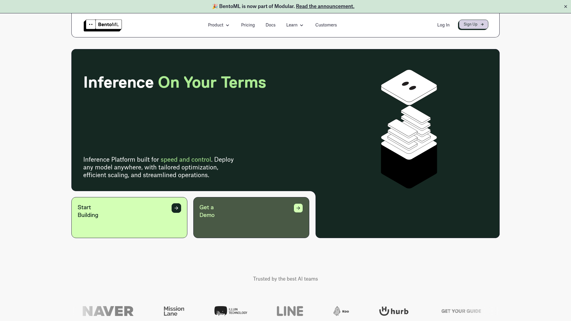 BentoML model serving and inference platform