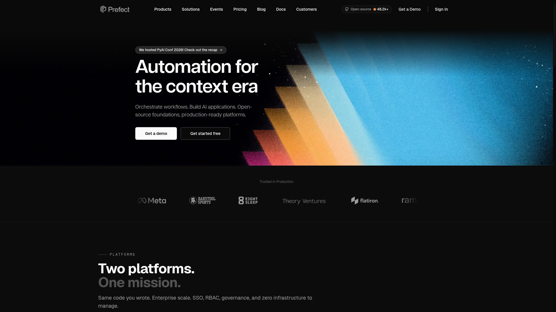Prefect workflow orchestration platform