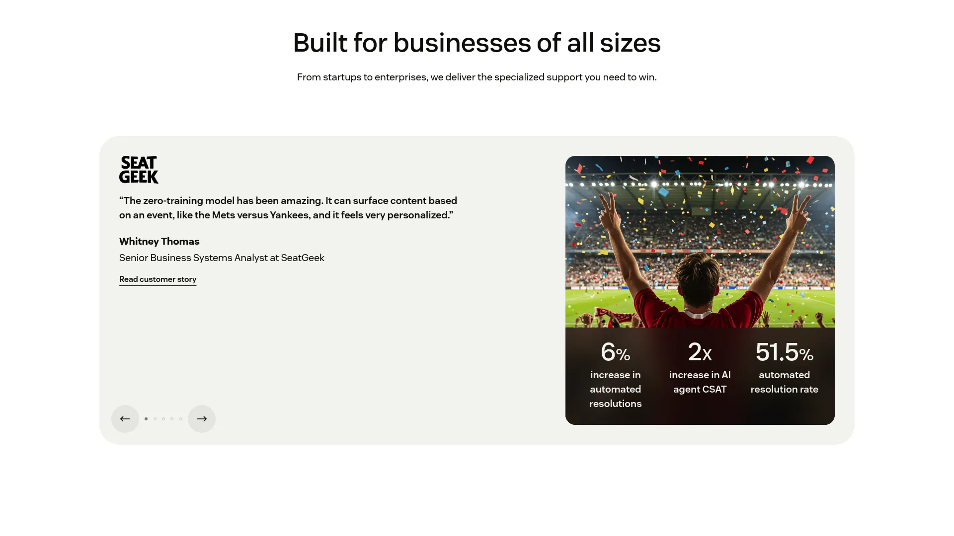 Zendesk customer service software homepage