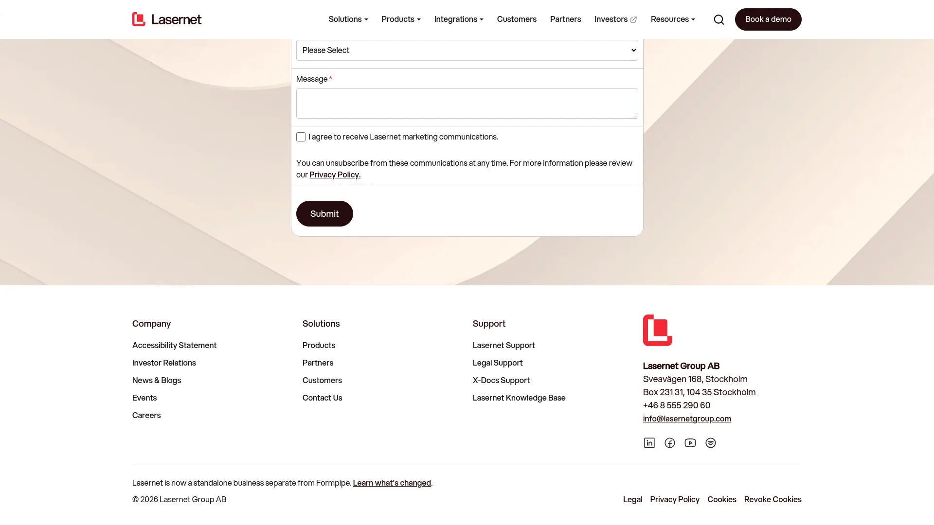 Lasernet document output management platform